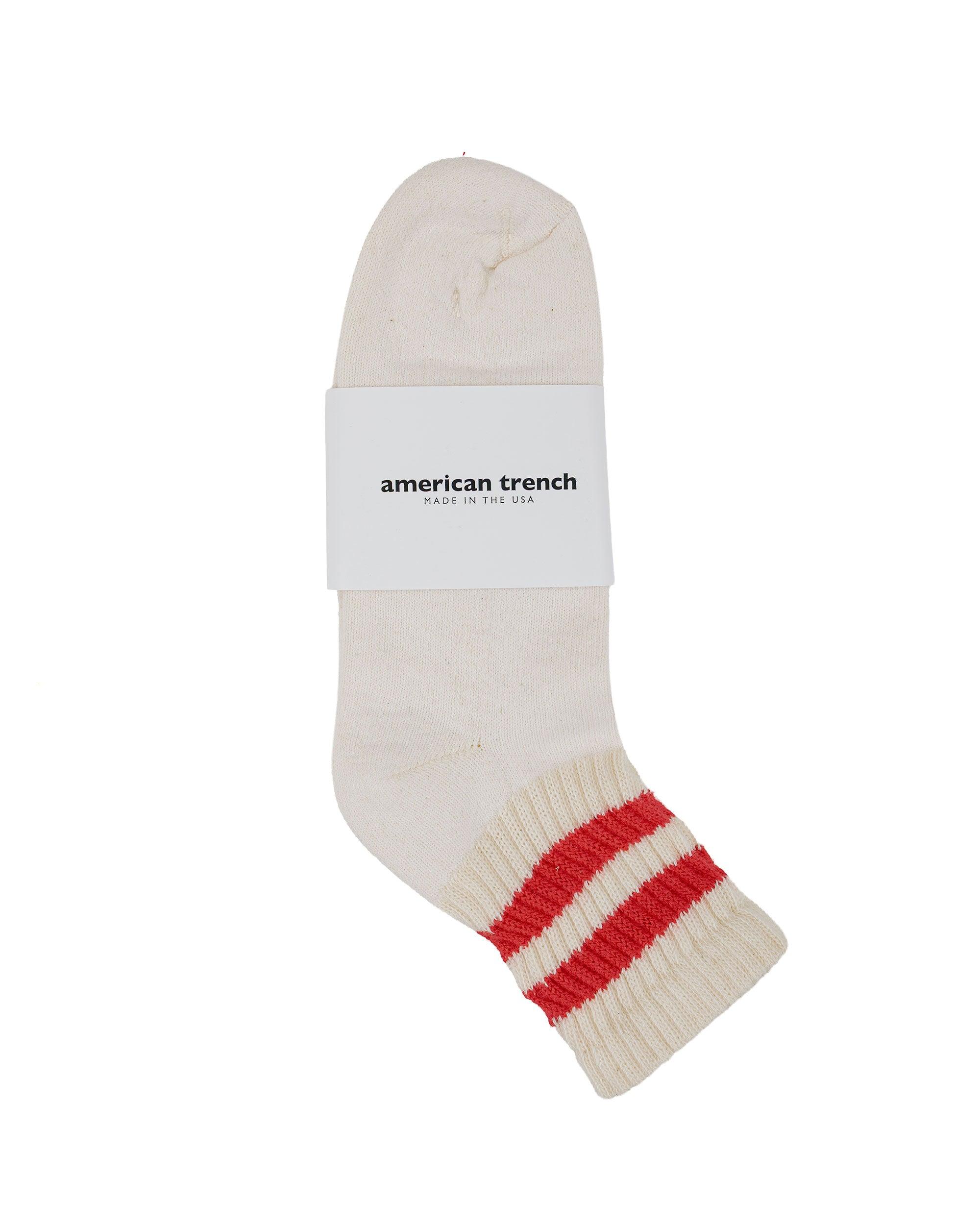 The Mono Stripe Quarter Crew Red