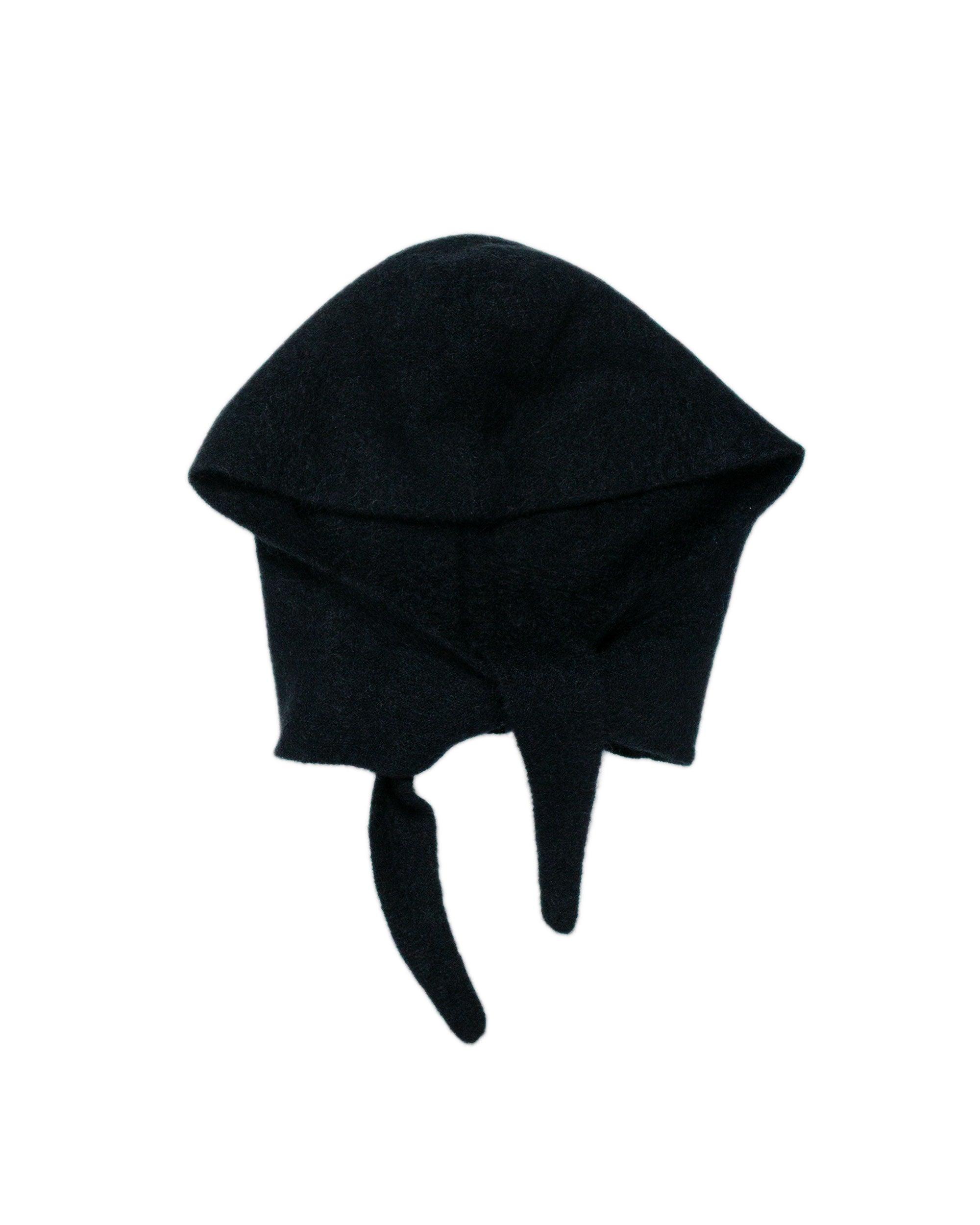 Hairy Balaclava Scarf Black