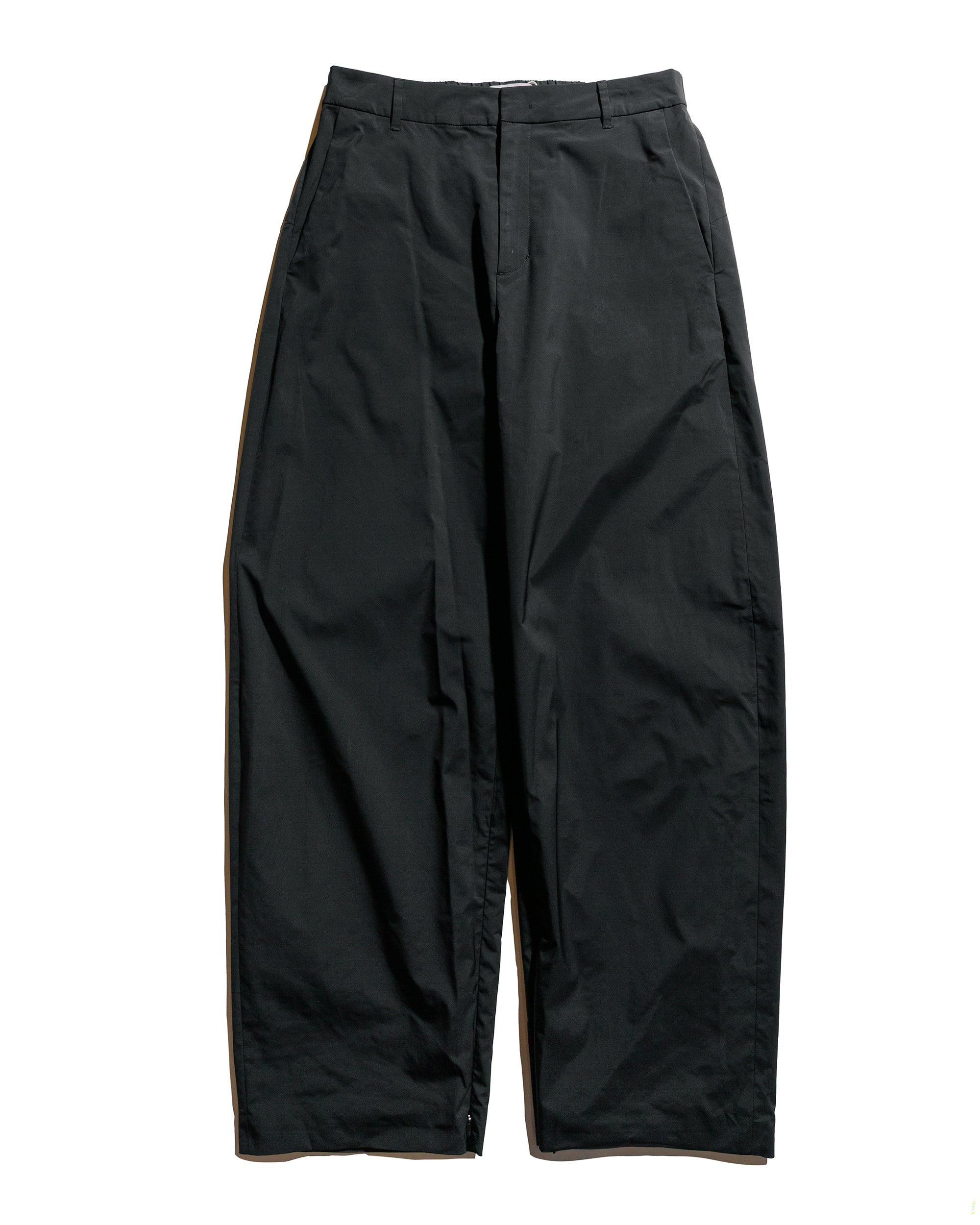 Taffeta Curved Leg Pants Black