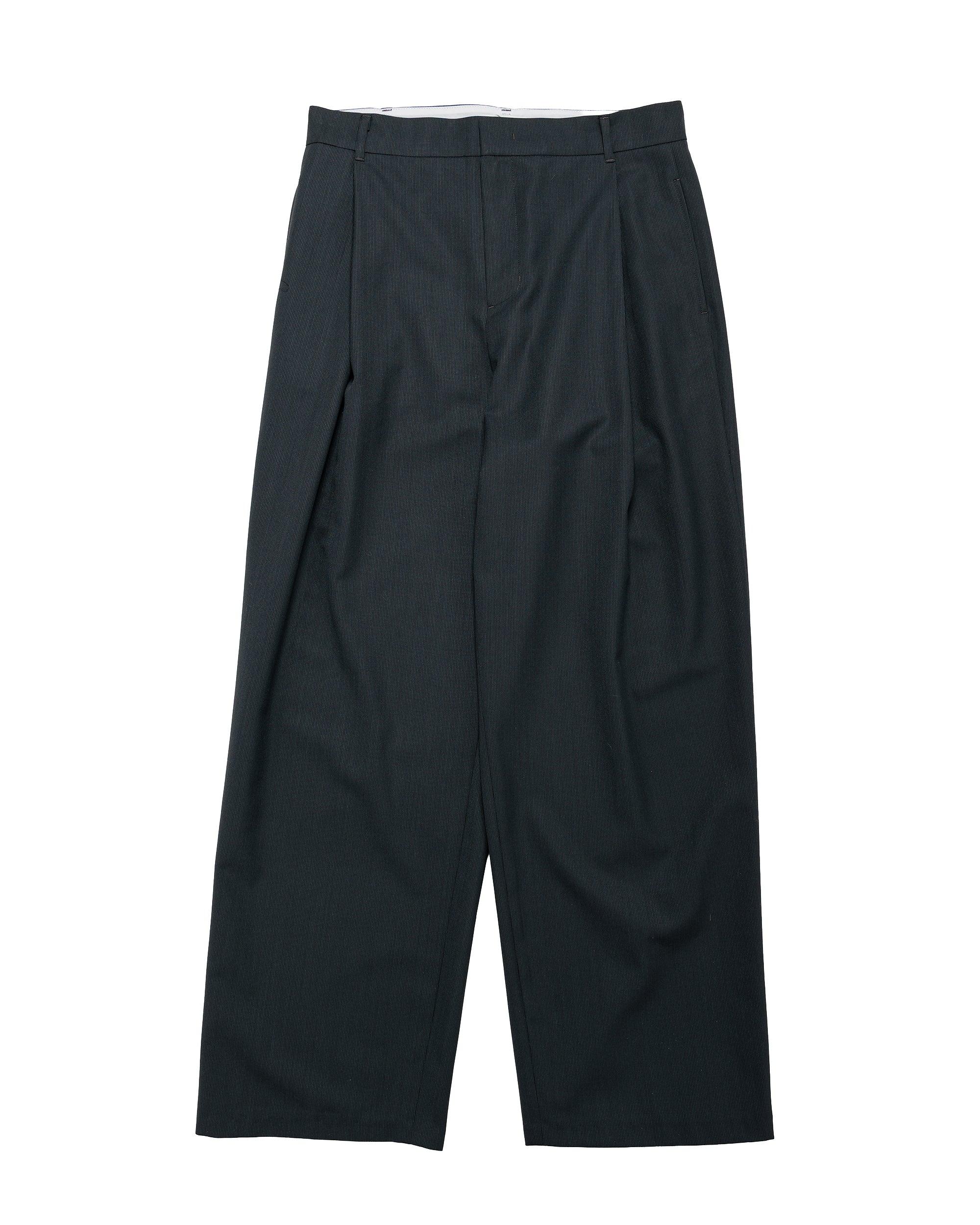 Wool Stripe Martine Pants Black