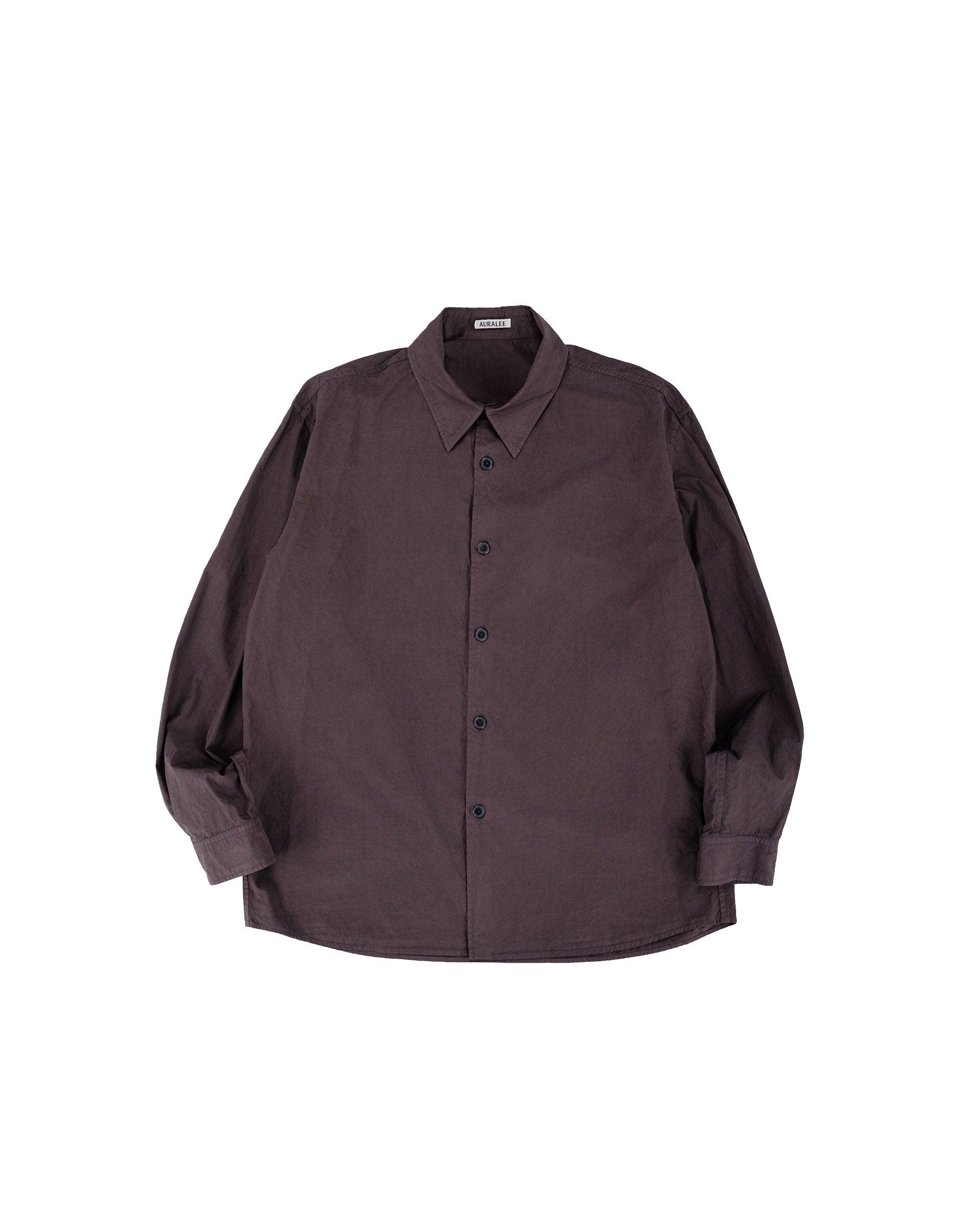 Garment Dyed Finx Shuttle Weather Shirt Dark Brown