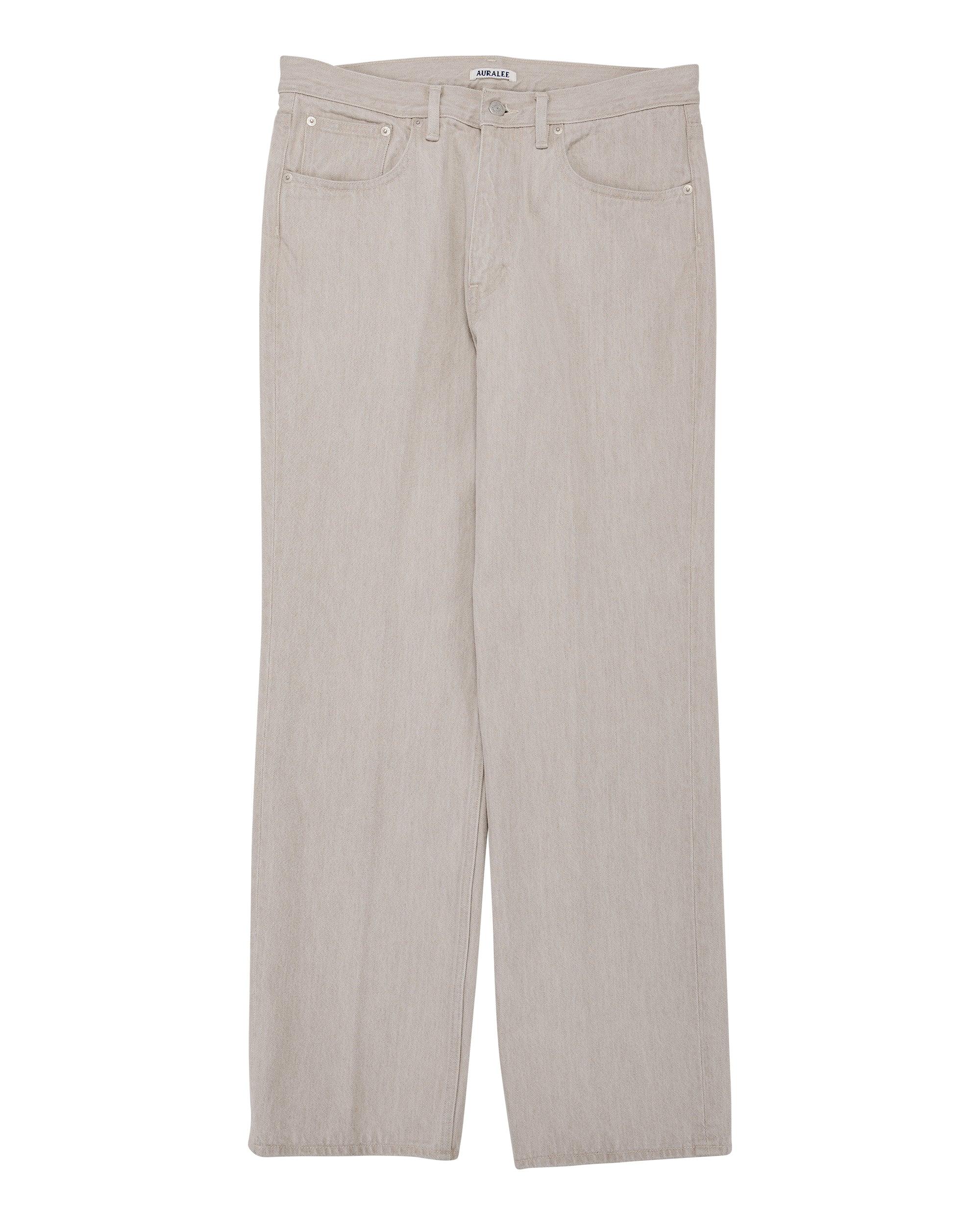 Faded Hard Twist Denim 5P Pants Light Gray