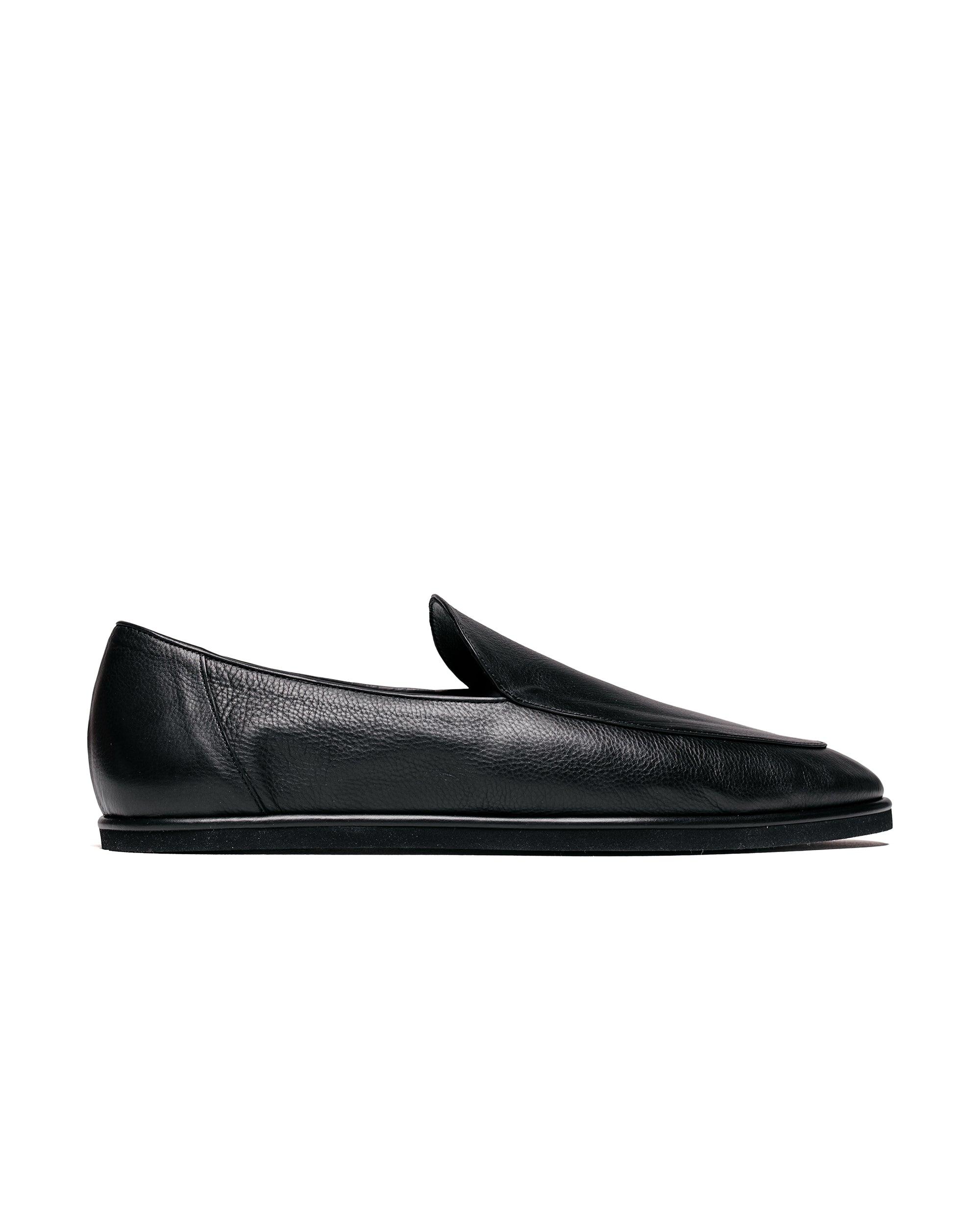 Soft Leather Loafers Black
