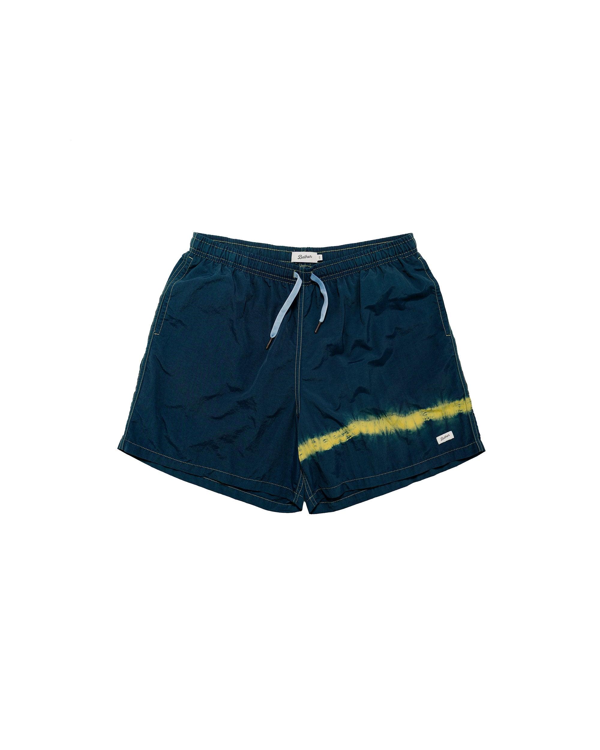 Caeterpillar Over Dyed Indigo Kiwi Swim Trunk