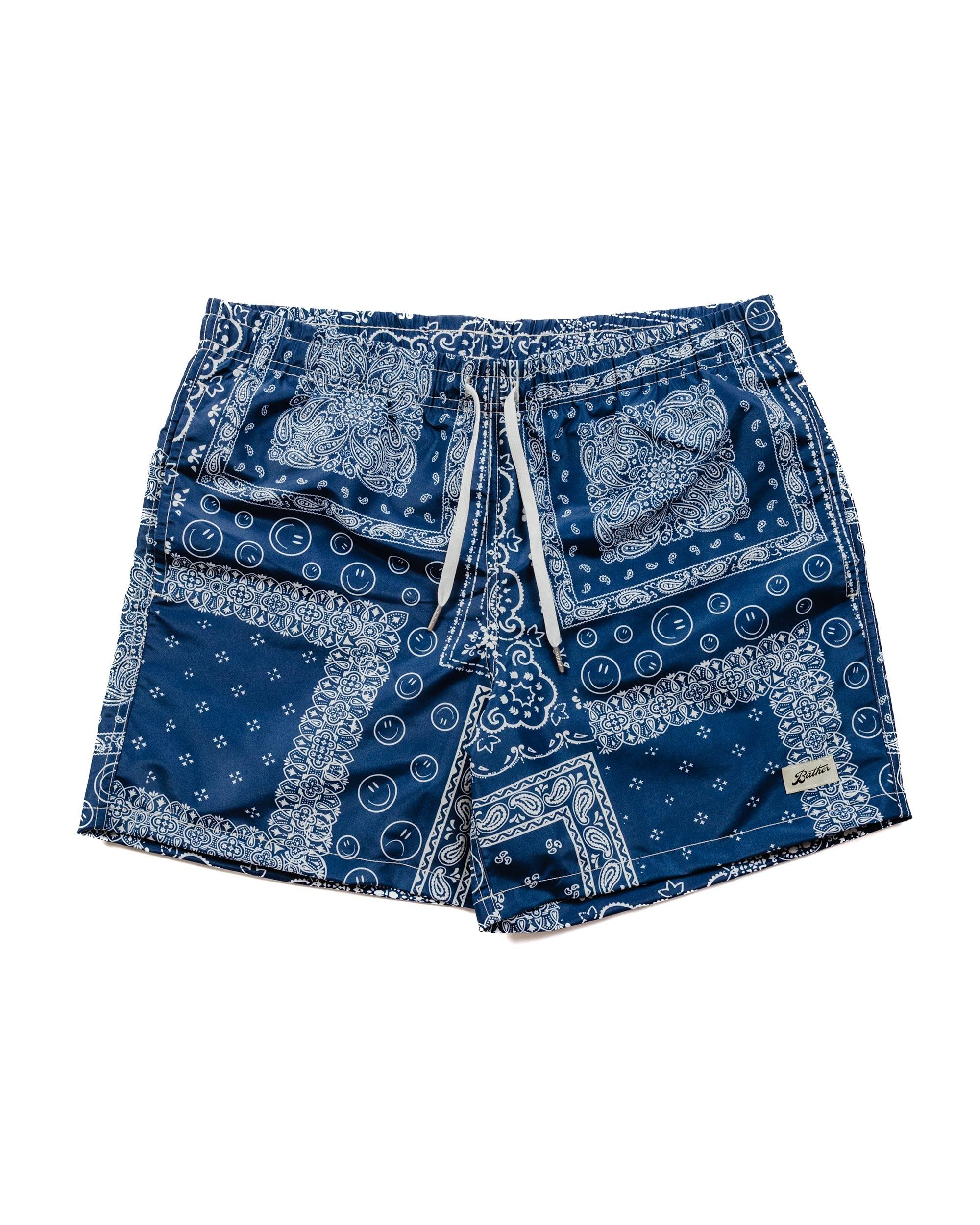 Navy Bandana Swim Trunk
