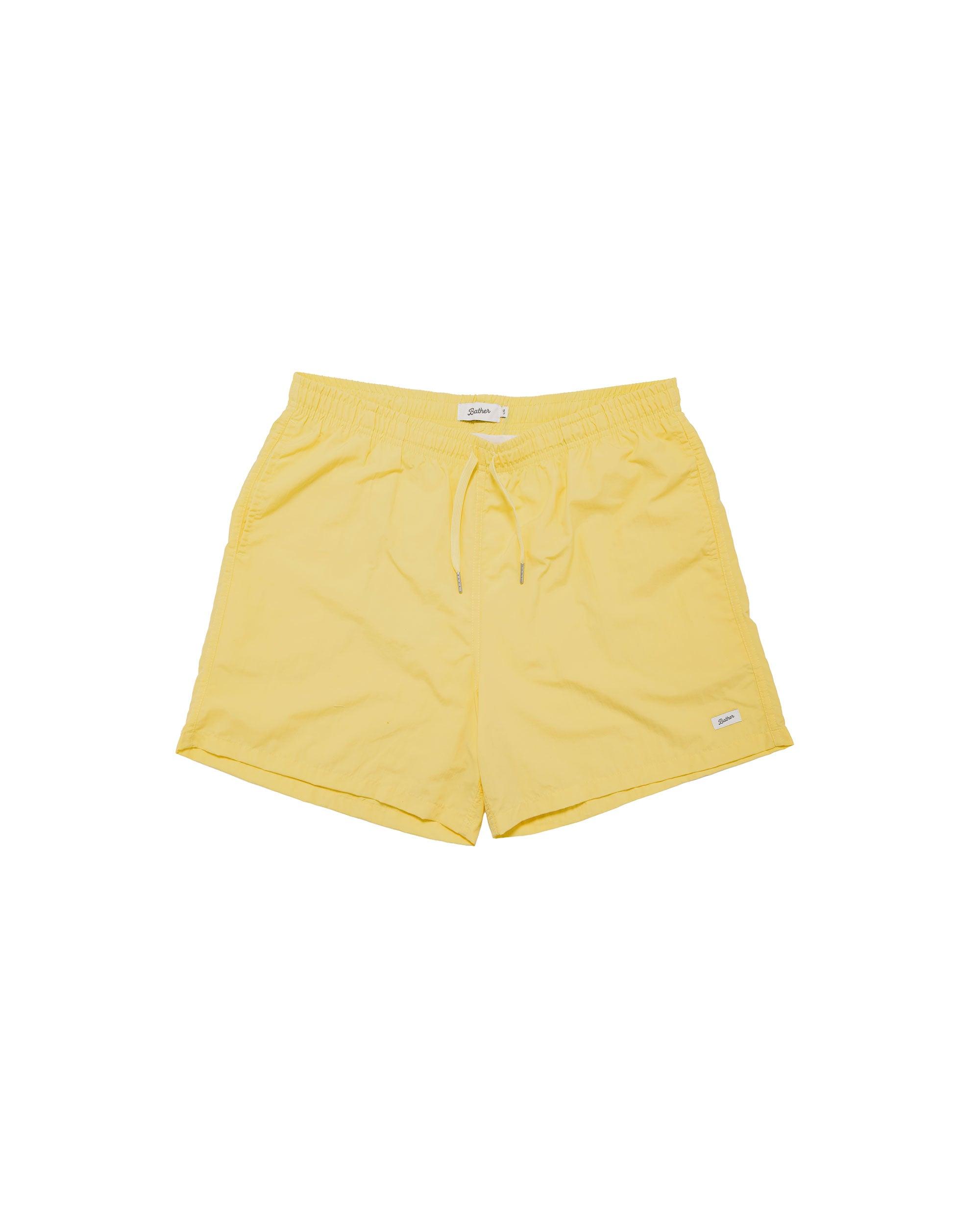 Solid Canary Swim Trunk