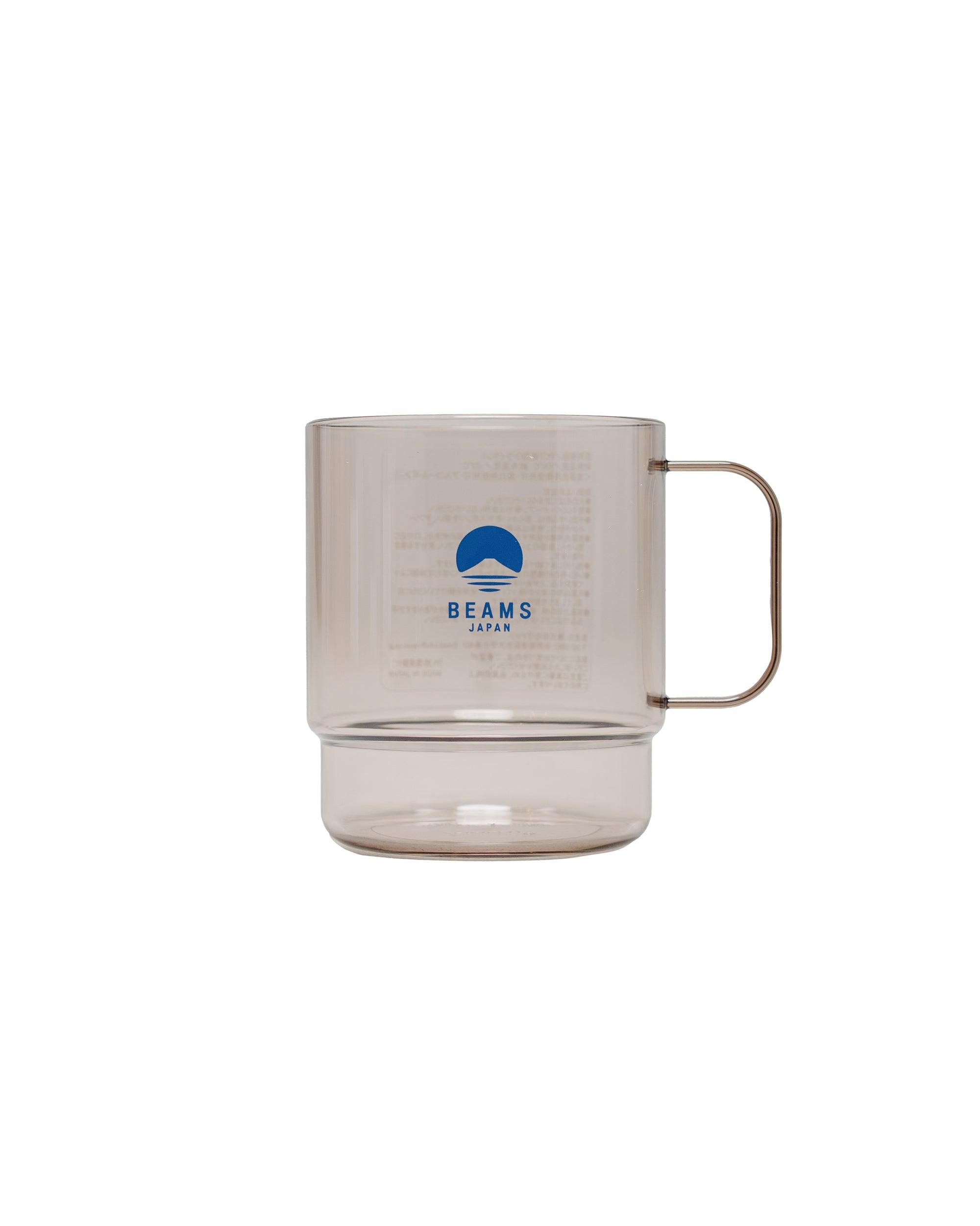 Stacking Mug Clear Brown/Navy Logo