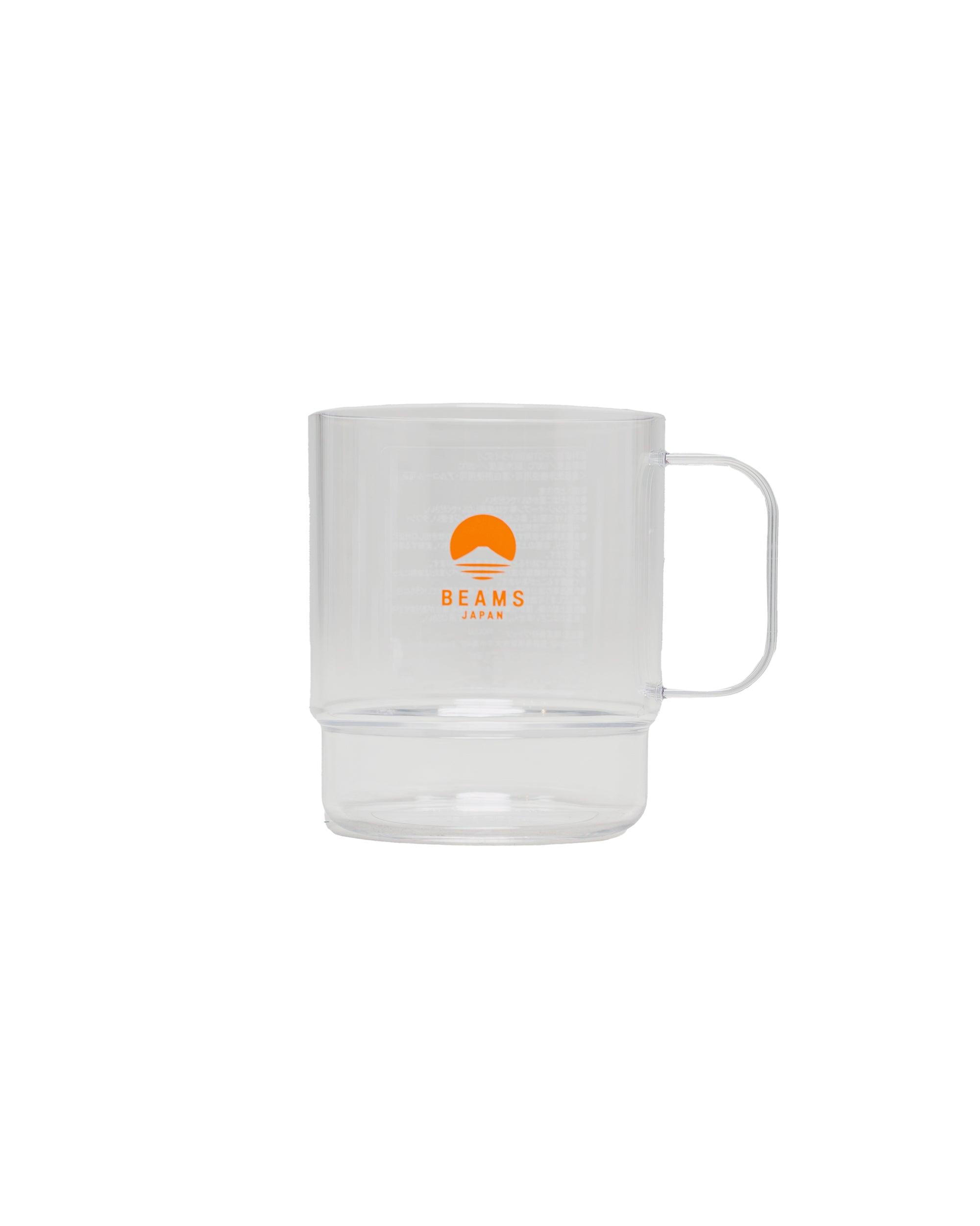 Stacking Mug Clear Orange Logo