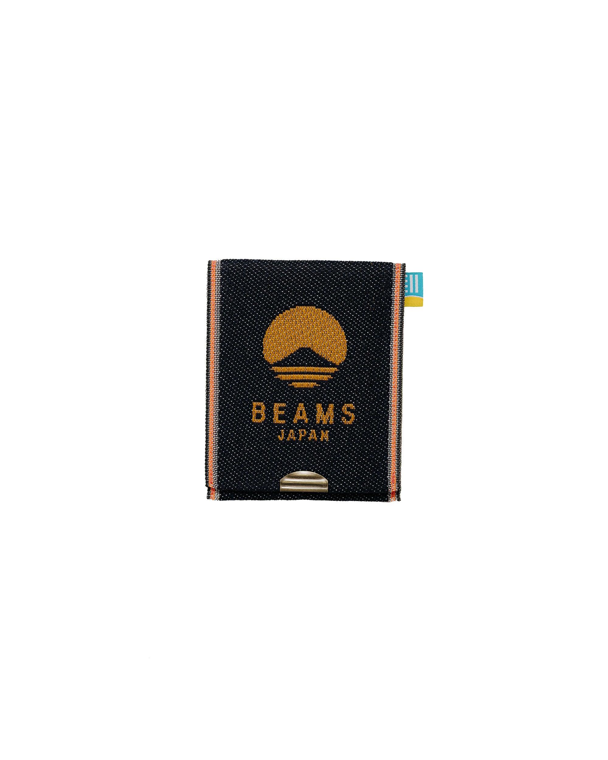 Takata Denim Logo Coin Purse Orange