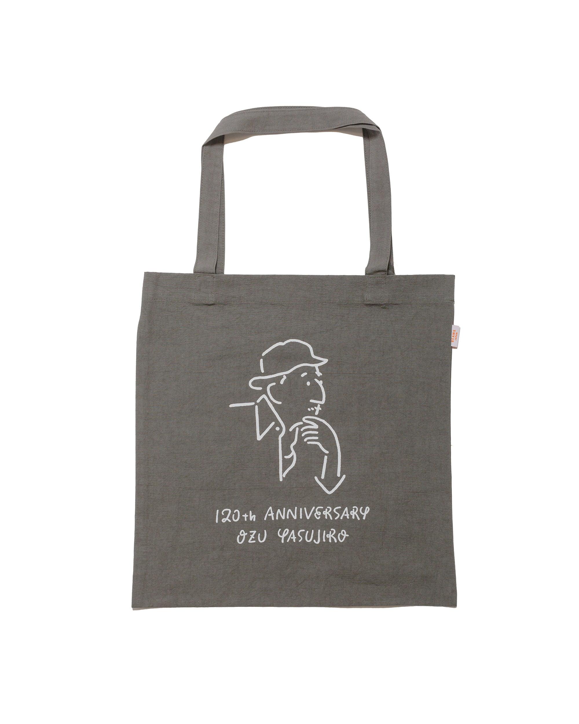 Yasujiro Ozu Anniversary Logo Tote Bag Charcoal