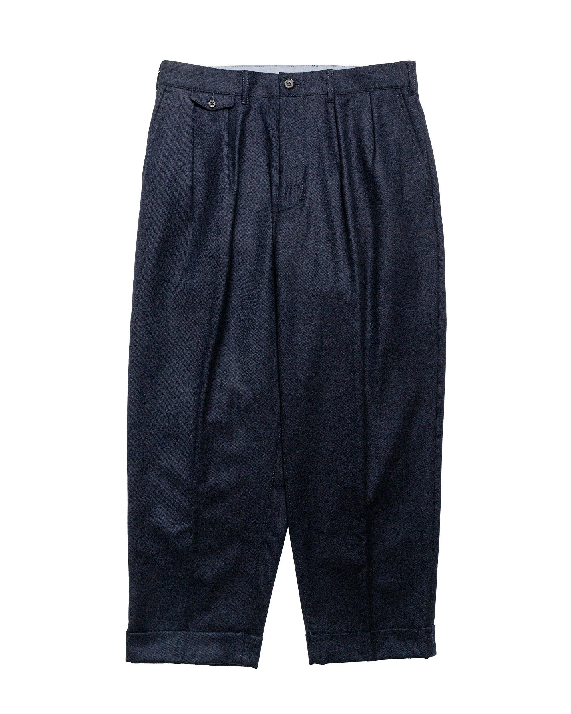 2Pleats Flannel Navy