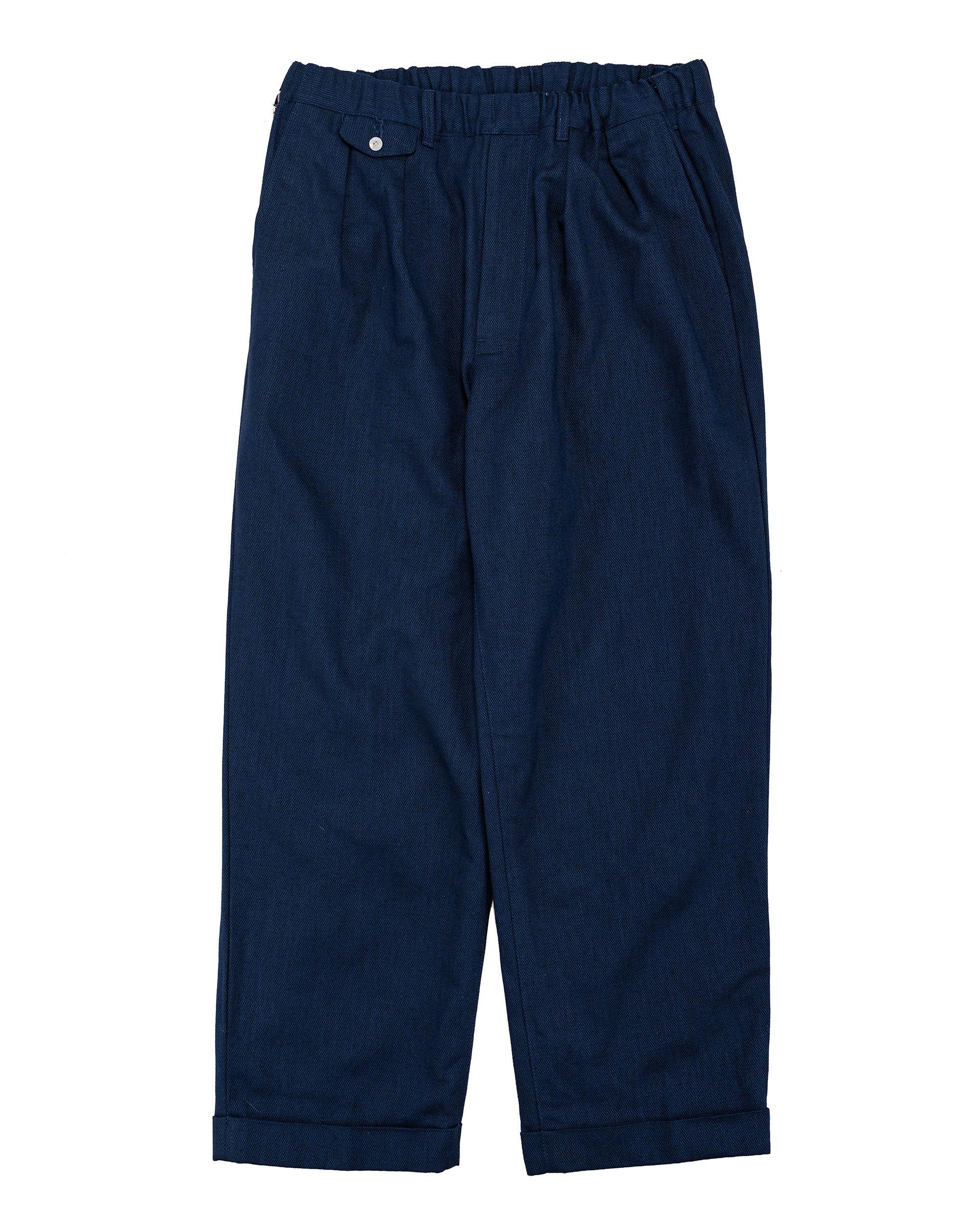 2Pleats Relax Trousers Indigo Oxford Dark Indigo
