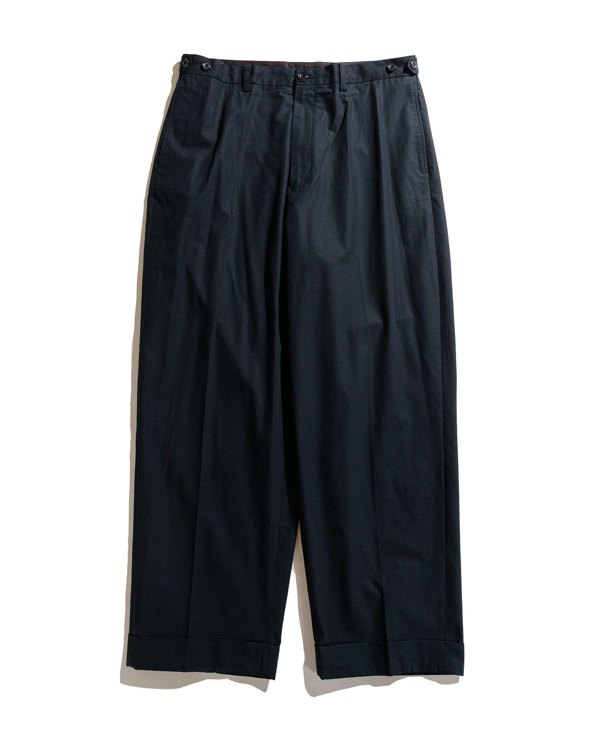 IVY Trousers Wide High Density Cotton Navy