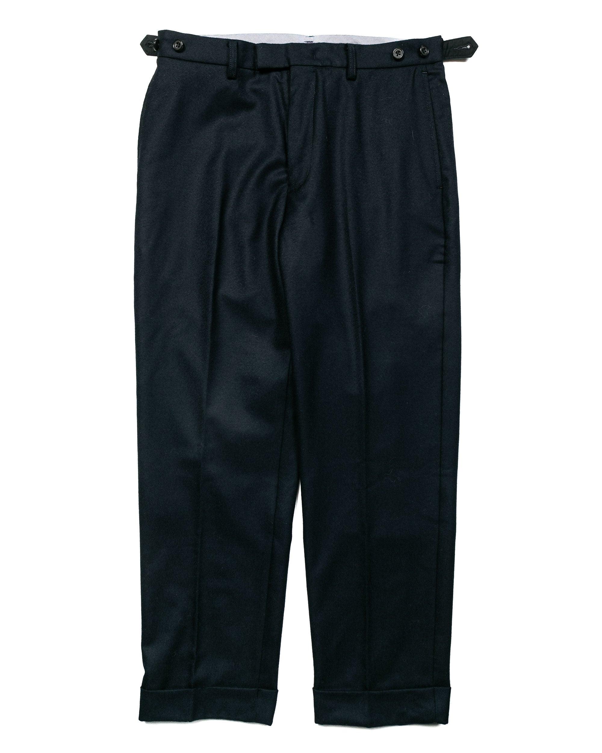 Ivy Trousers Ankle-Cut Flannel Navy