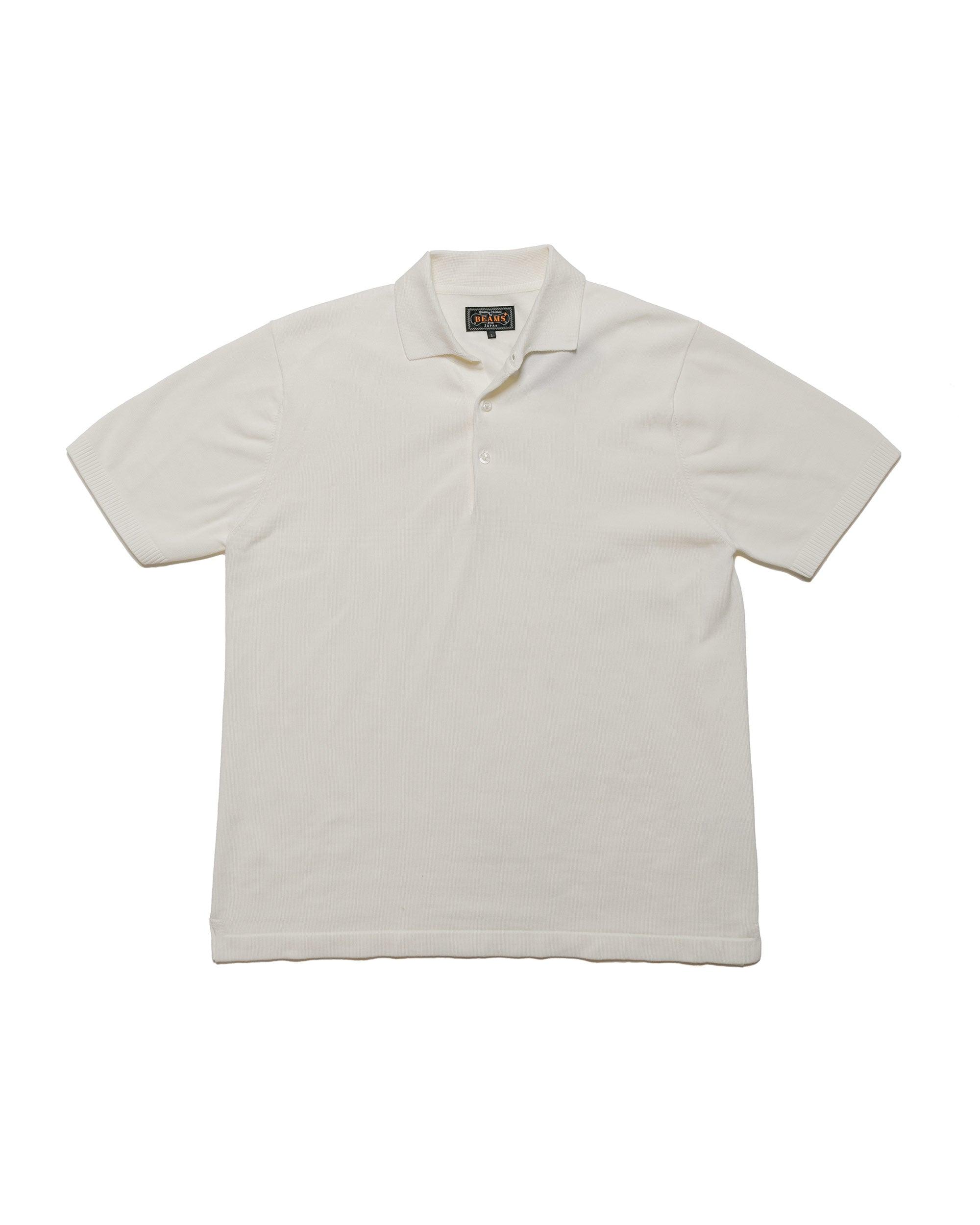 Knit Polo Solid 12G White