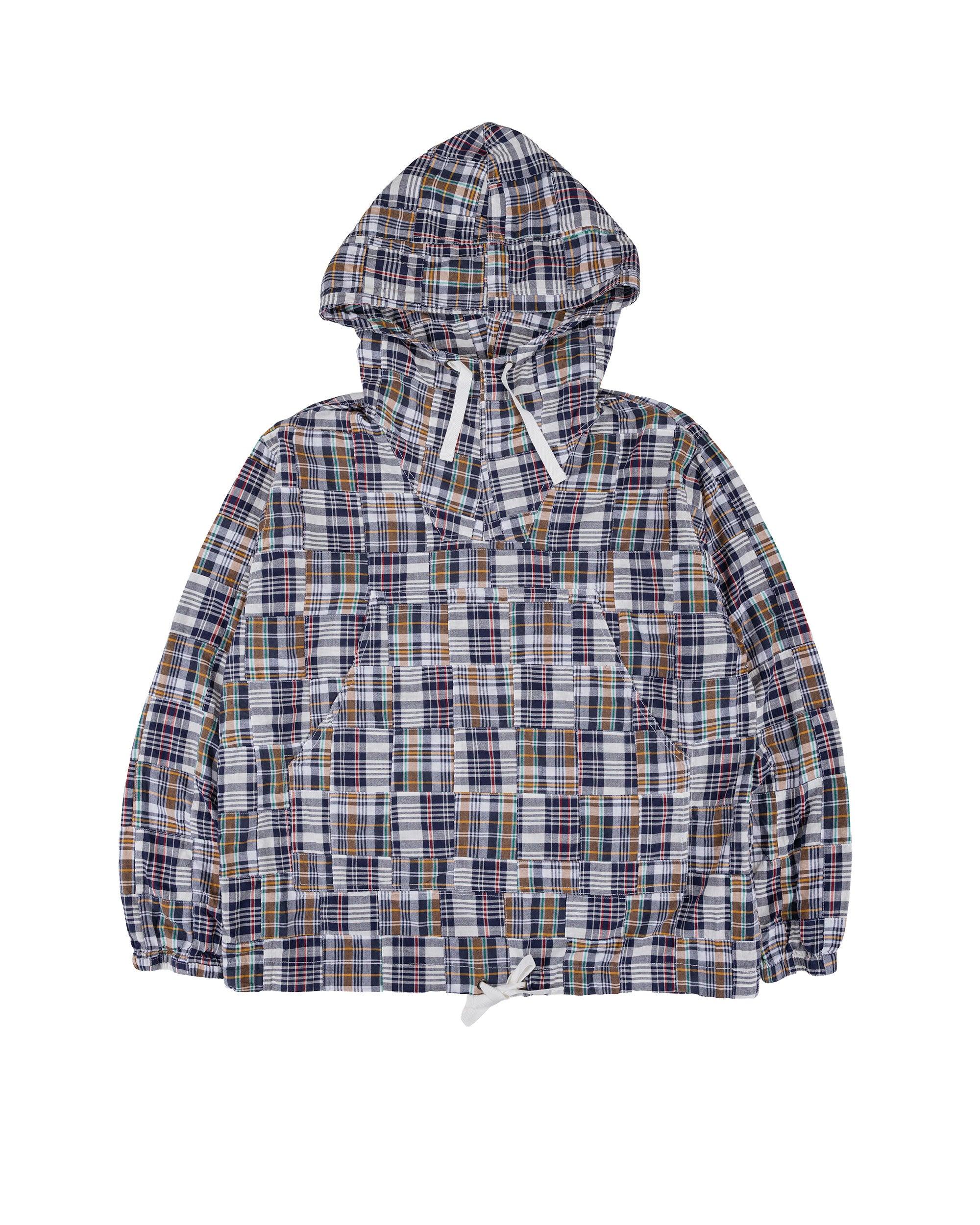 MIL Smock Patchwork Madras Navy