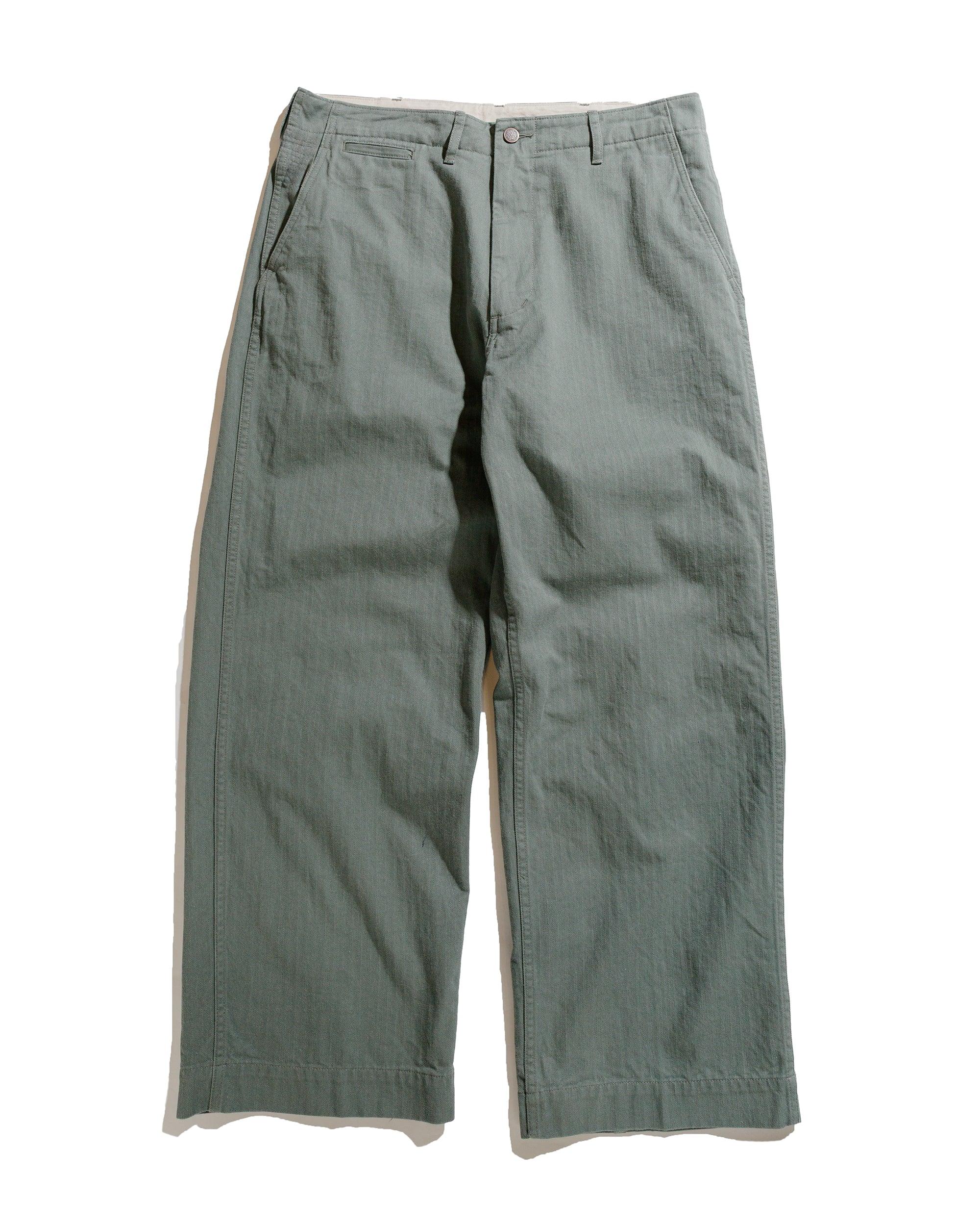 MIL Trousers Herringbone Sage