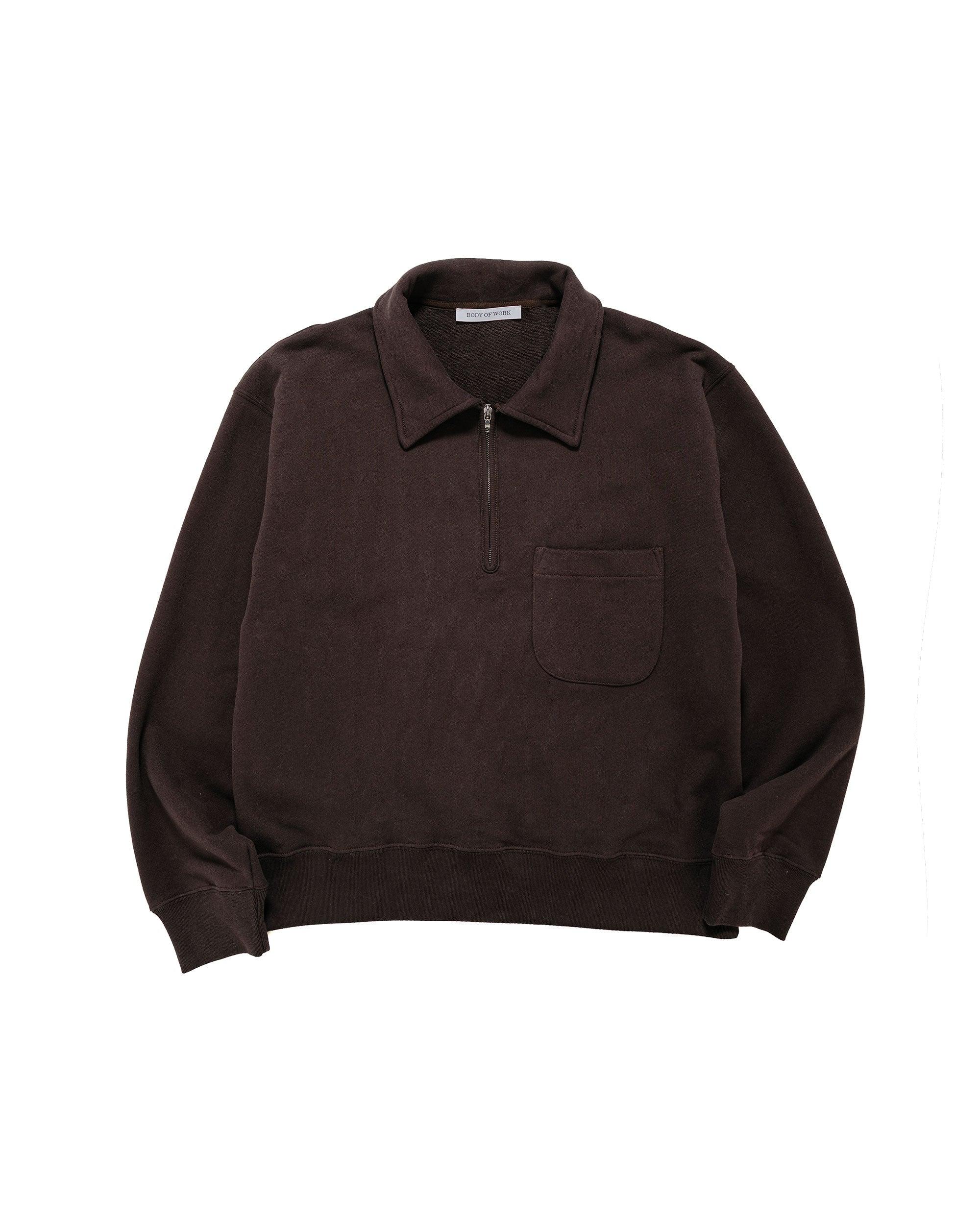 Myrtle Quarter-Zip Sweatshirt Sueded French Terry Loam