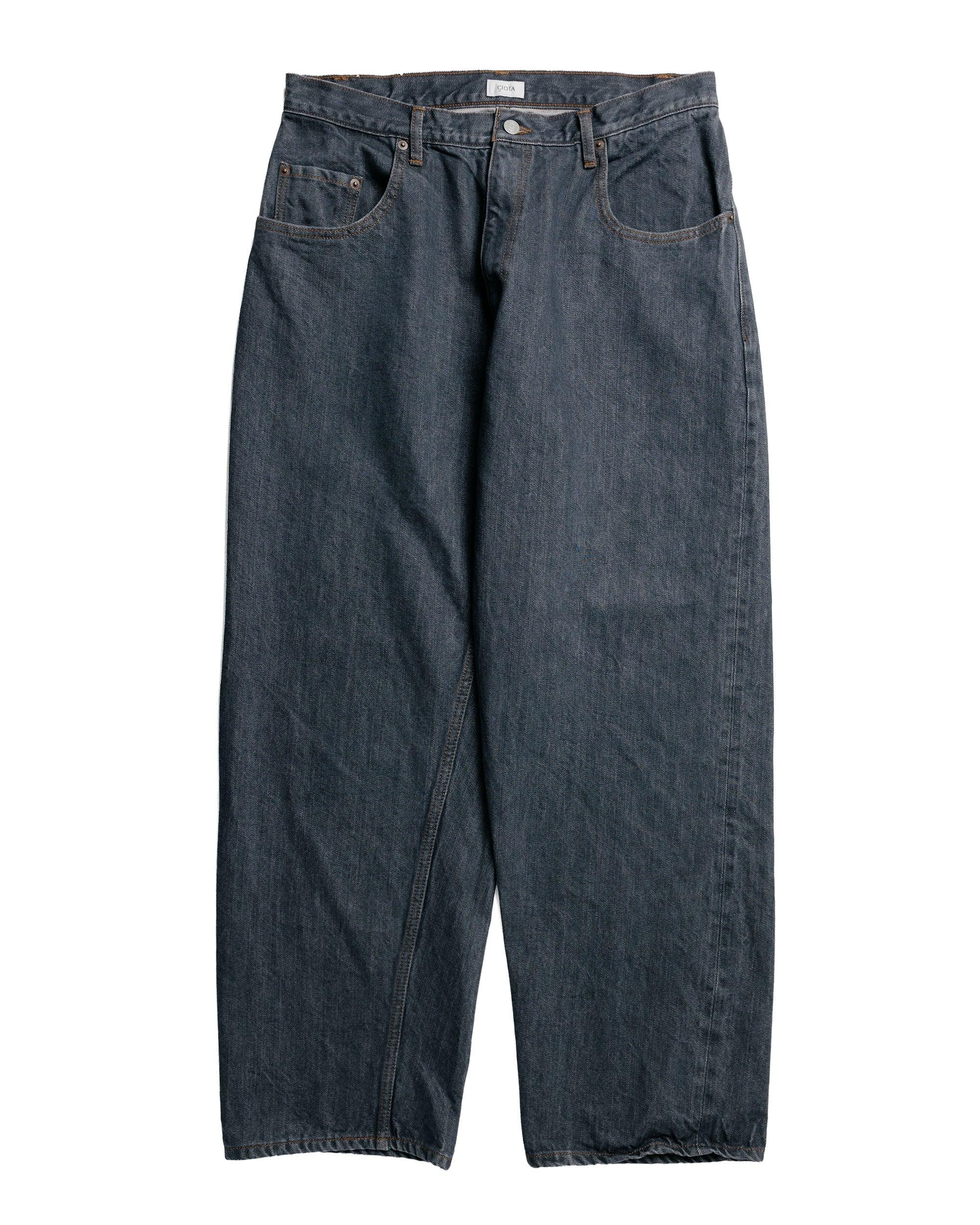 Baggy 5 Pockets Pants Medium Gray
