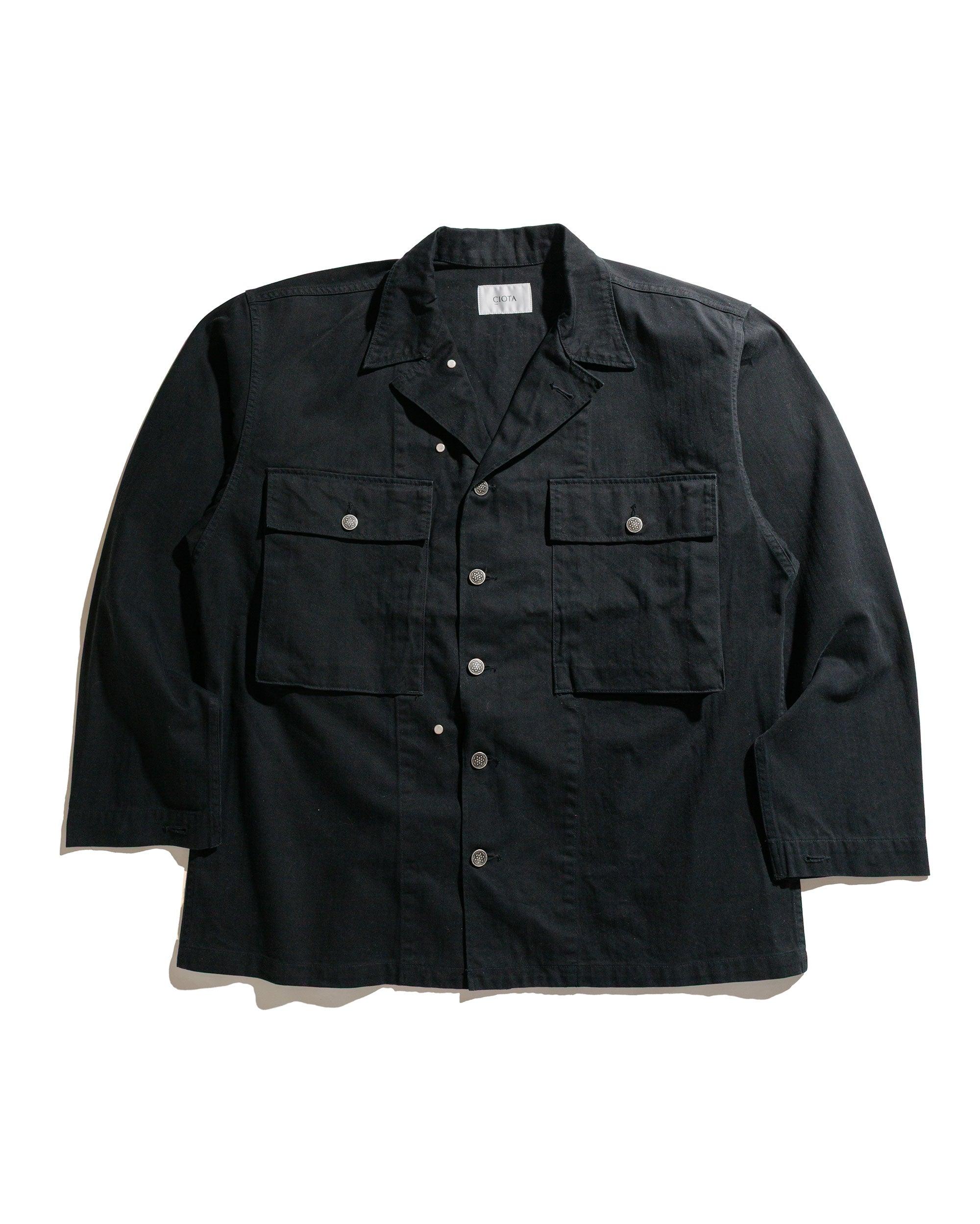 M-43 HBT Jacket (Stone Wash) Black