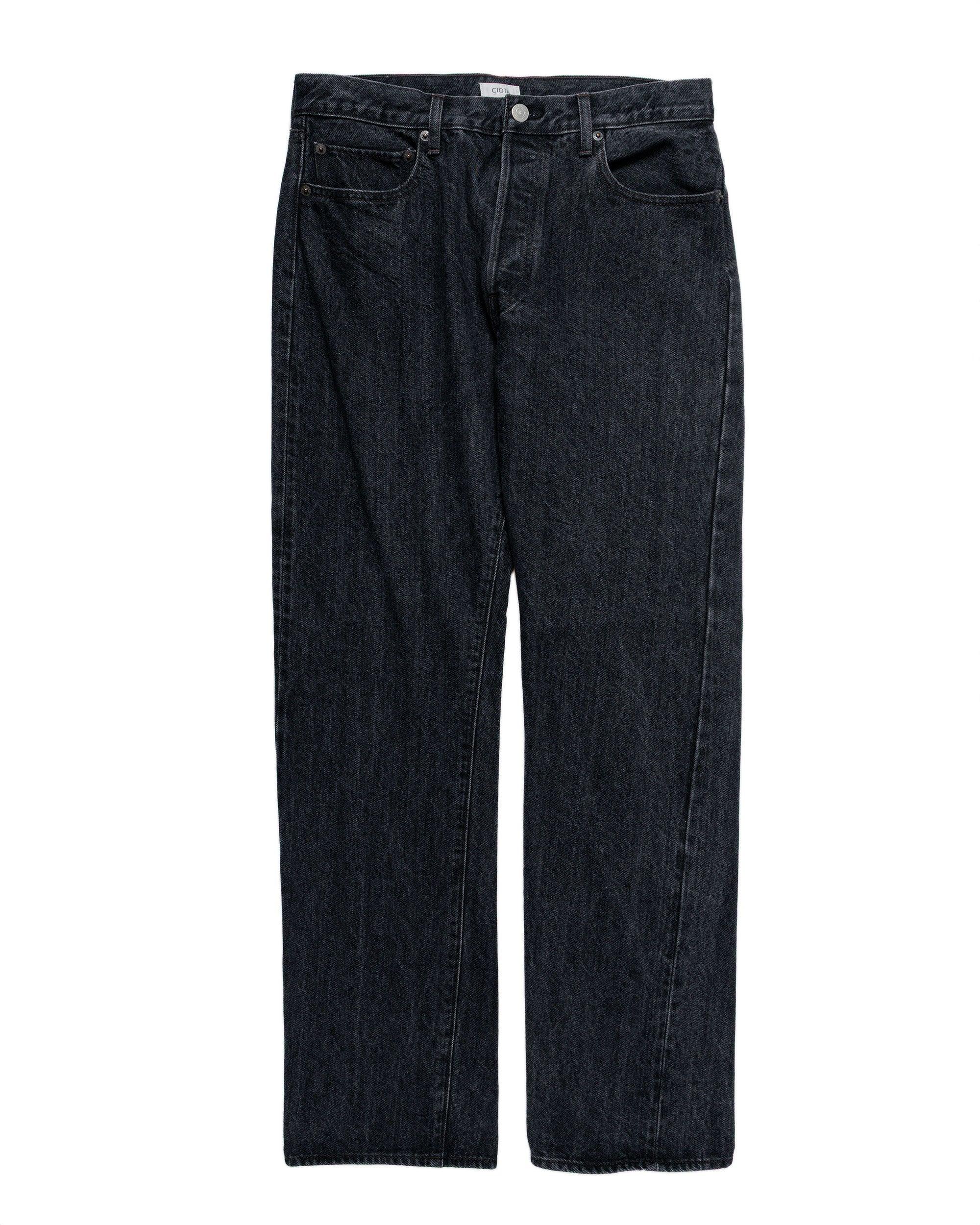Straight 5 Pocket Pants Medium Black