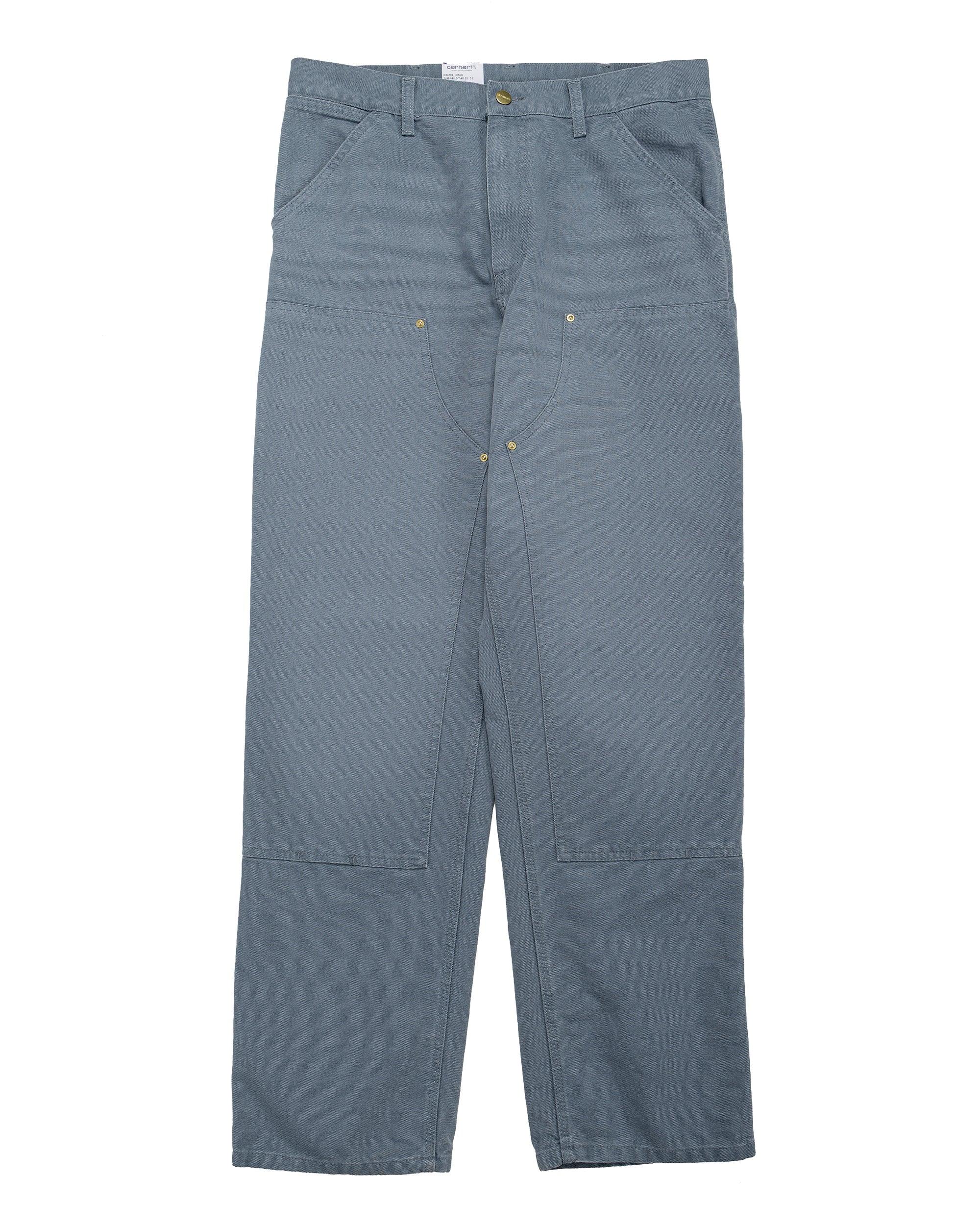 Carhartt W.I.P. Double Knee Pant Cozy Blue Stone Canvas