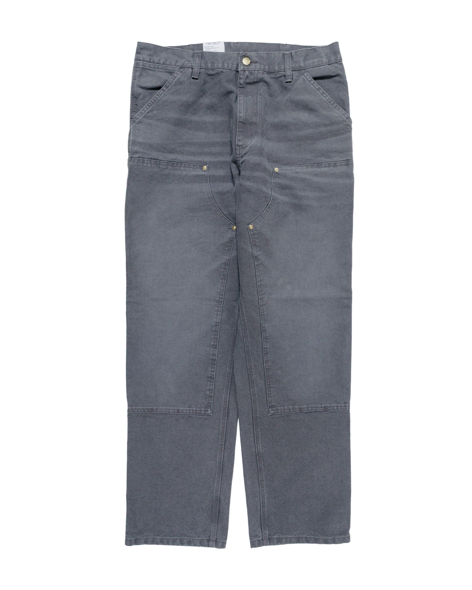 Carhartt W.I.P. Double Knee Pant Graphite Stone Canvas