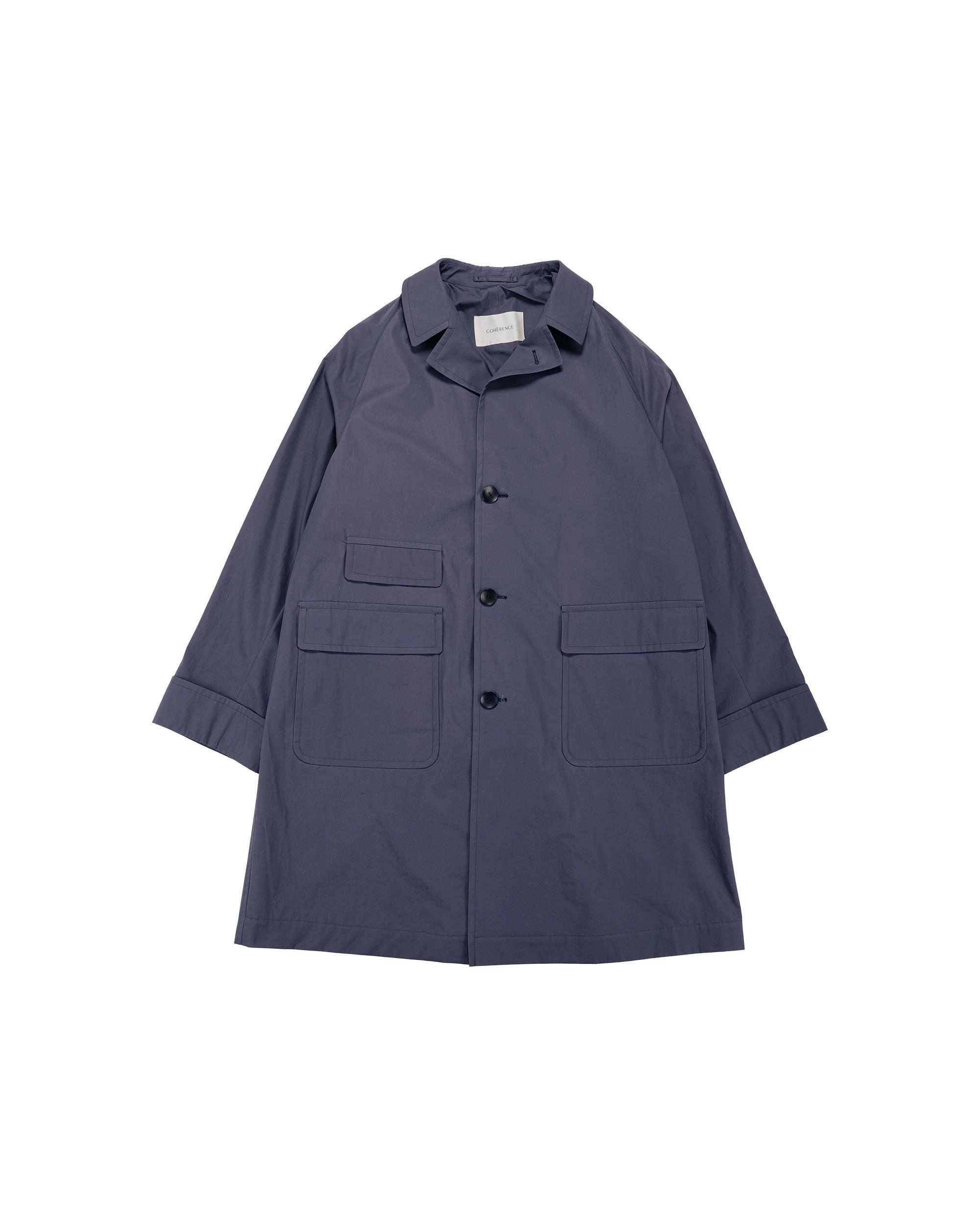 Corb II Weather Resistant Cotton Light Over Coat Slate Blue