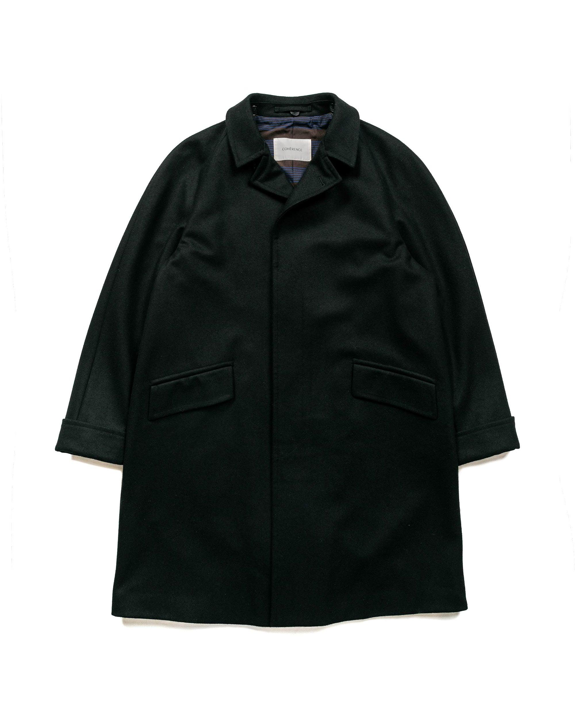 Corb Melton Jersey Over Coat Black