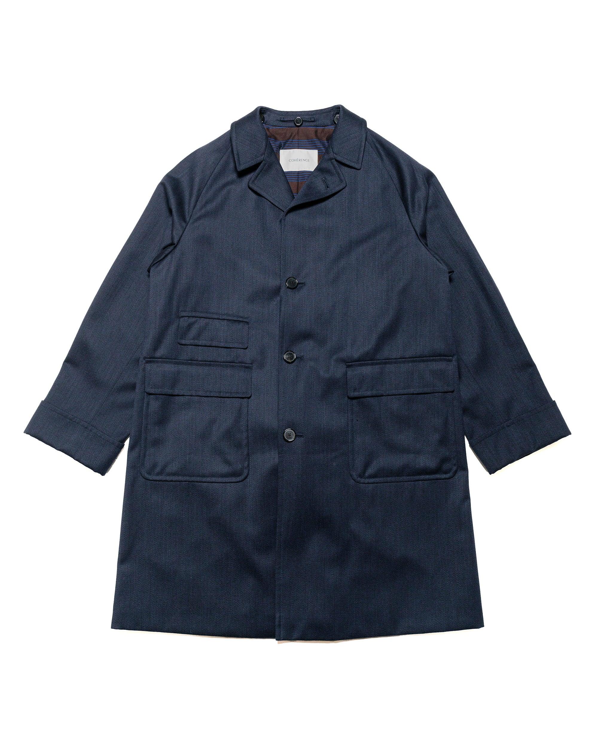 Corb II Whiptwill Over Coat Dark Blue