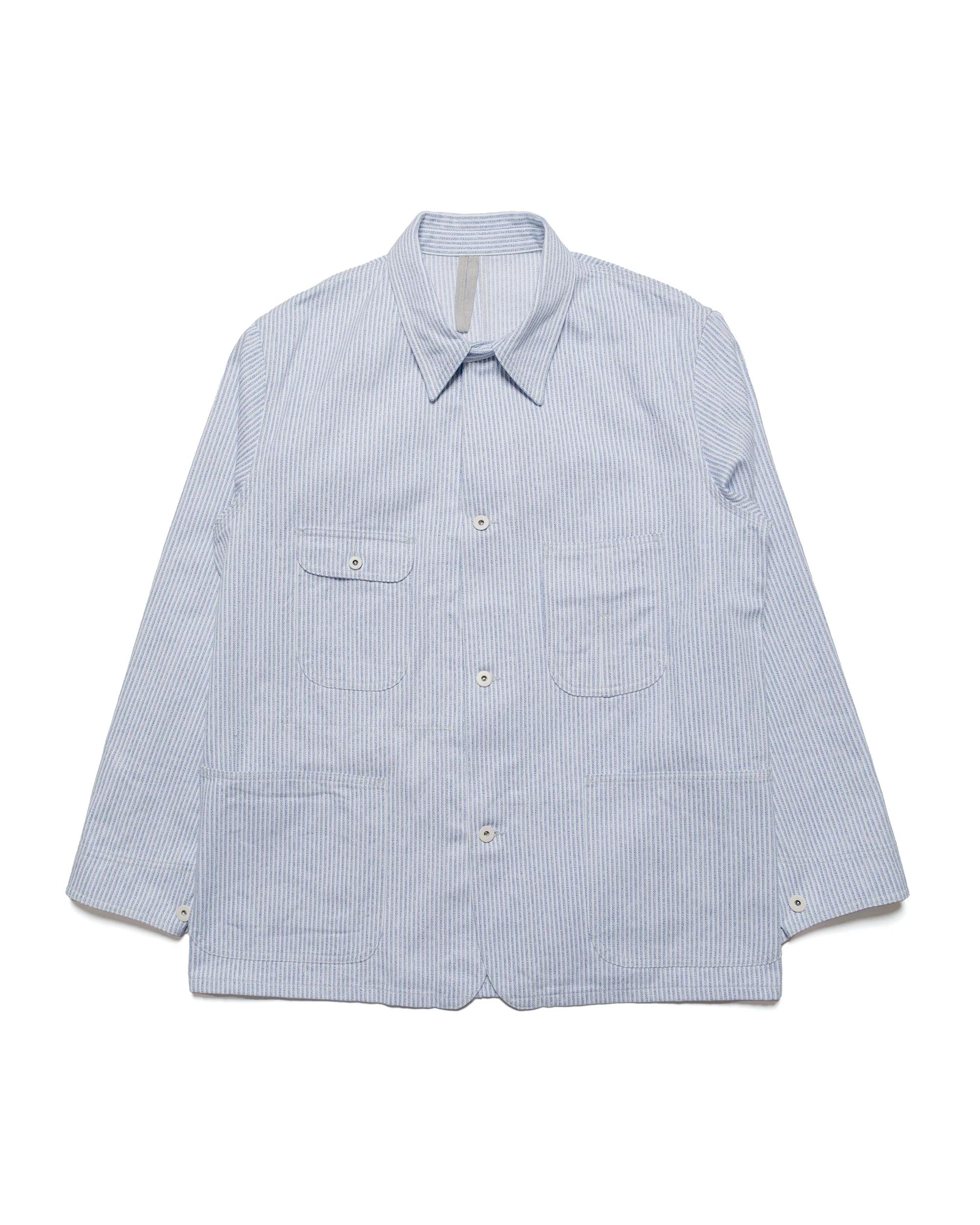 Jackson Jaspé Striped Twill Jacket Blue