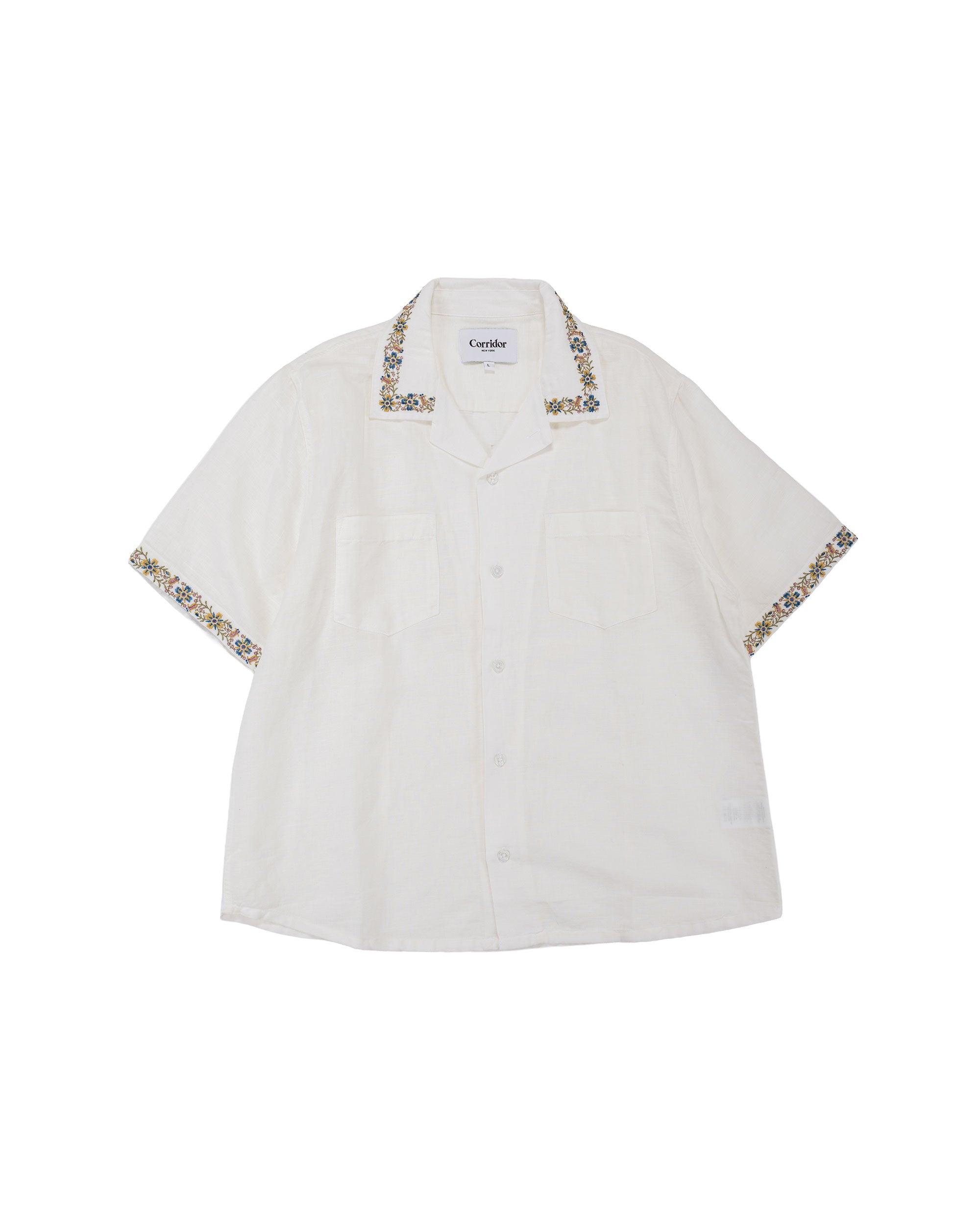 Harmony Embroidered SS White