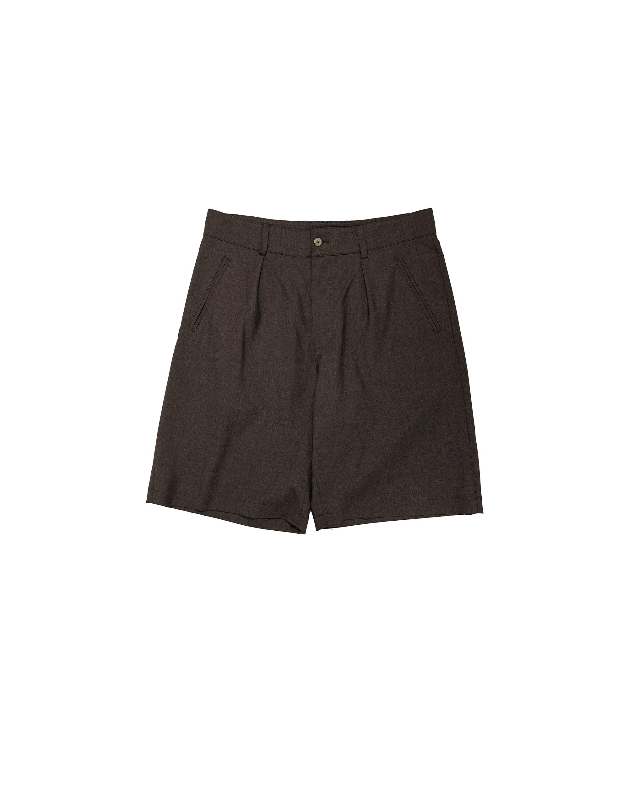 Naturalist Shorts Super 130's Cold Wool Bark Brown