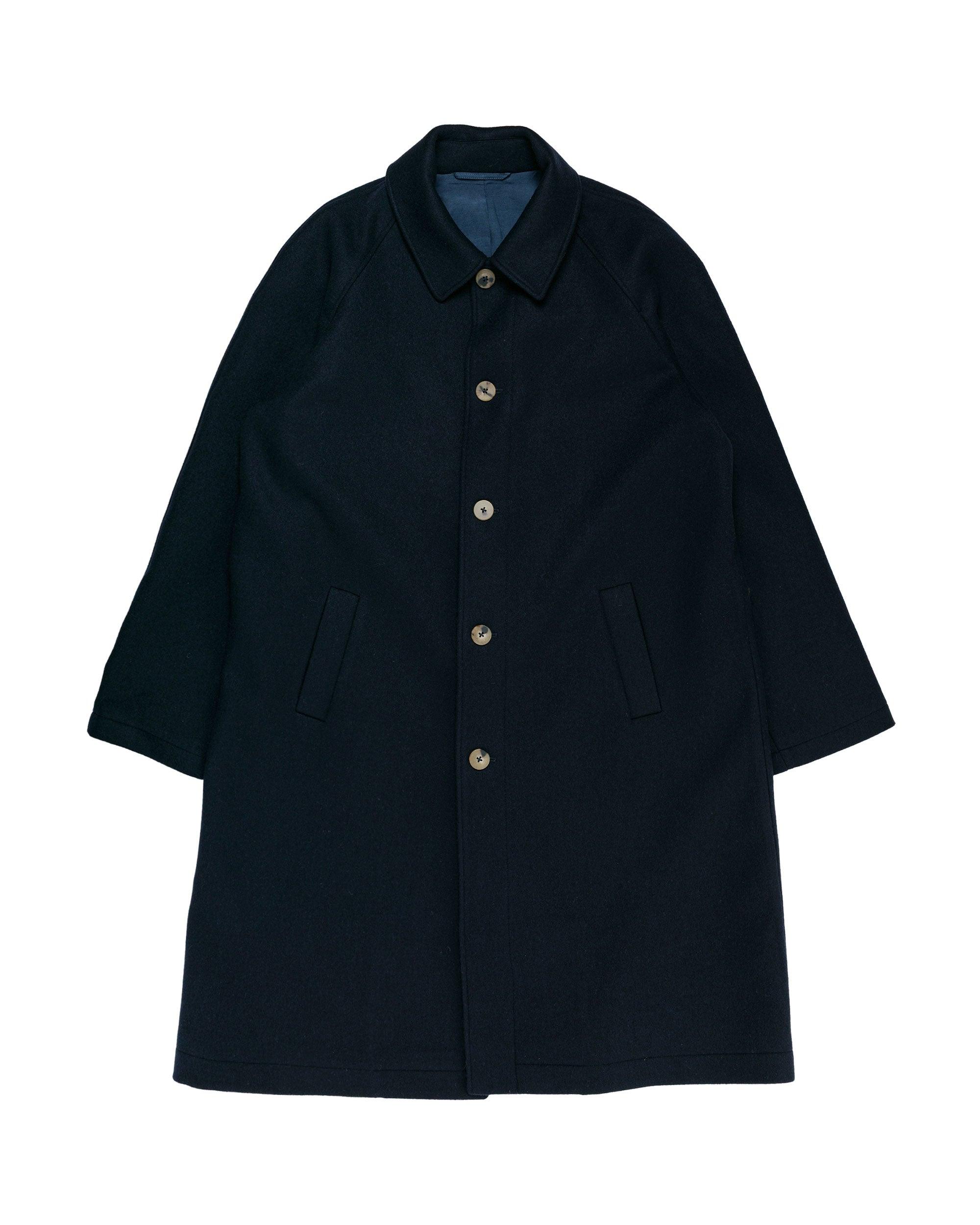 Parisian Raglan Coat Austrian Wool Navy