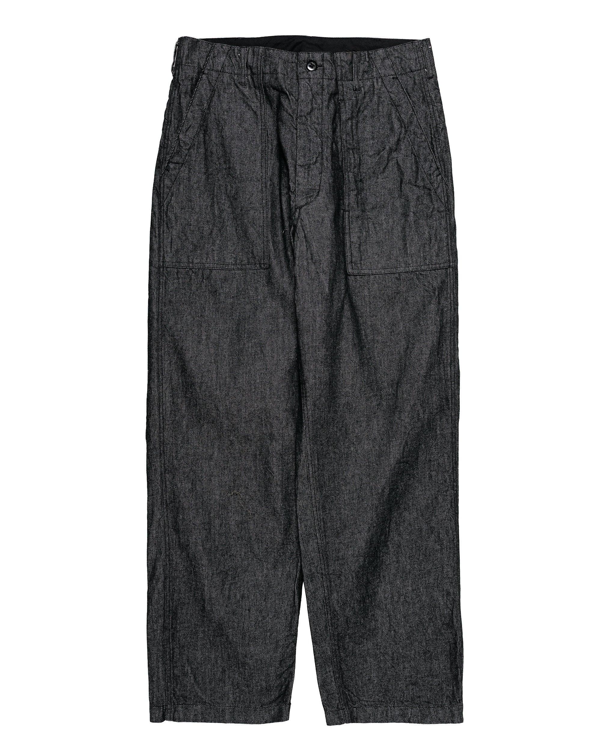 Fatigue Pant Black Cotton Cone Denim