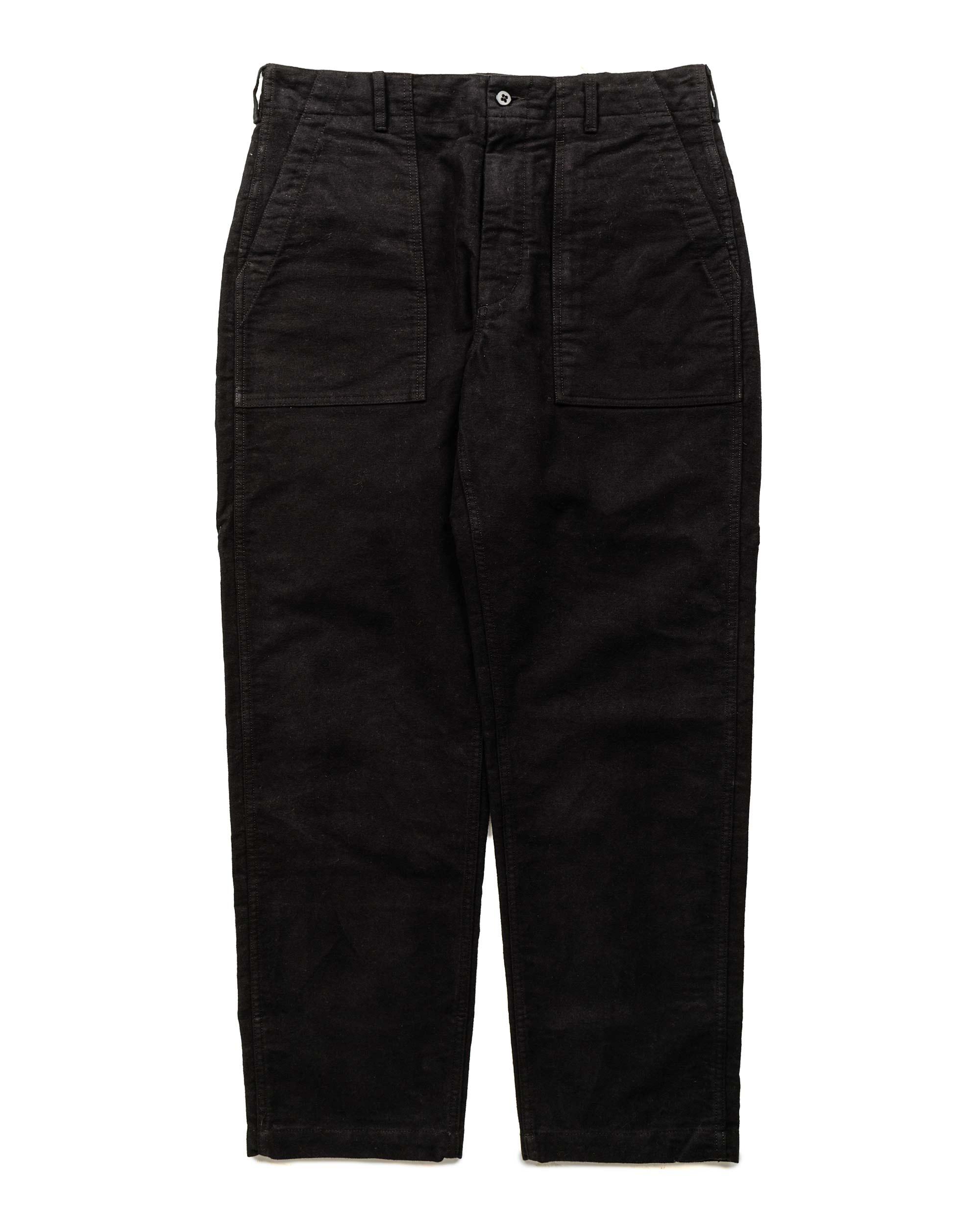 Fatigue Pant Black Cotton Moleskin