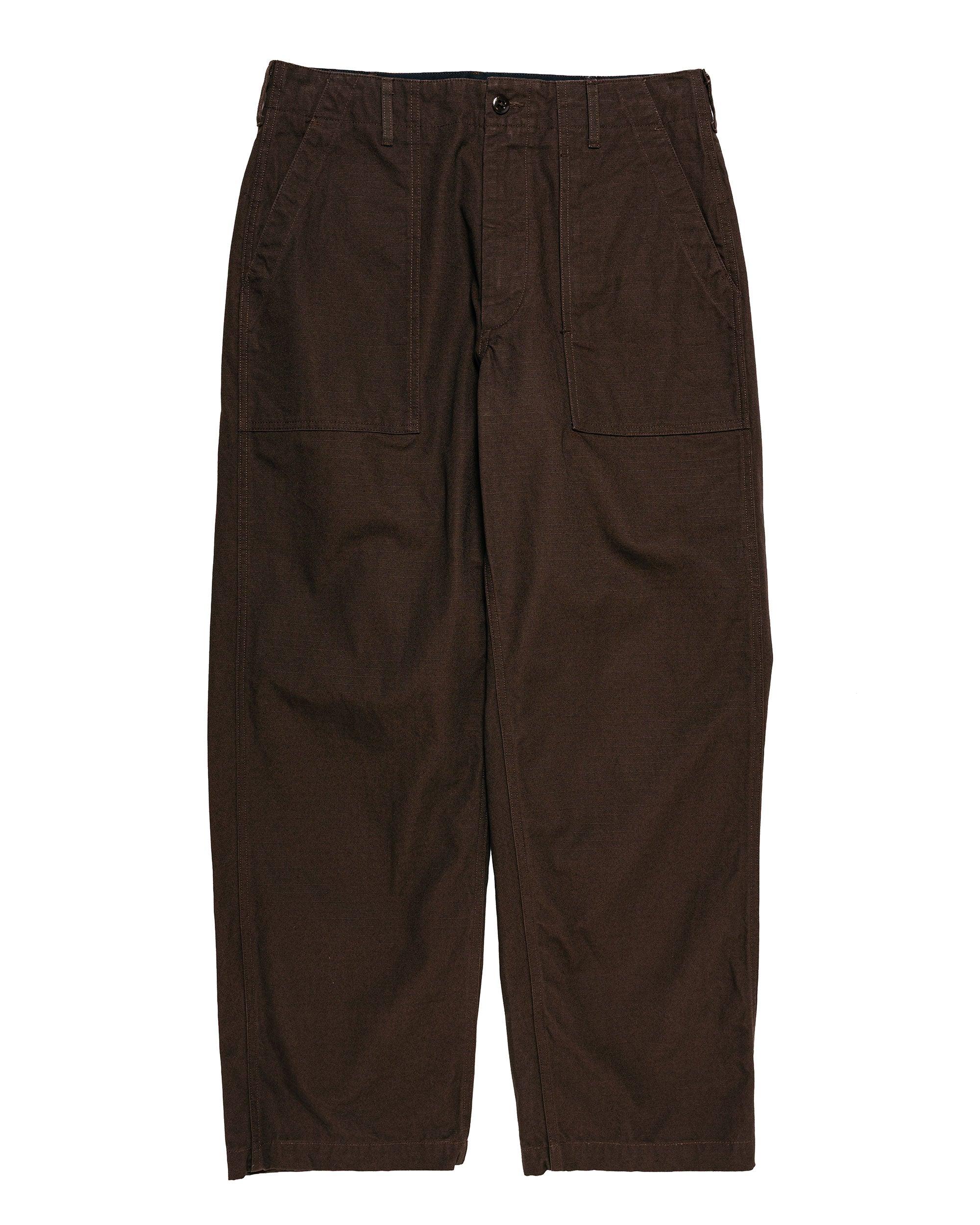 Fatigue Pant DK. Brown Heavyweight Cotton Ripstop
