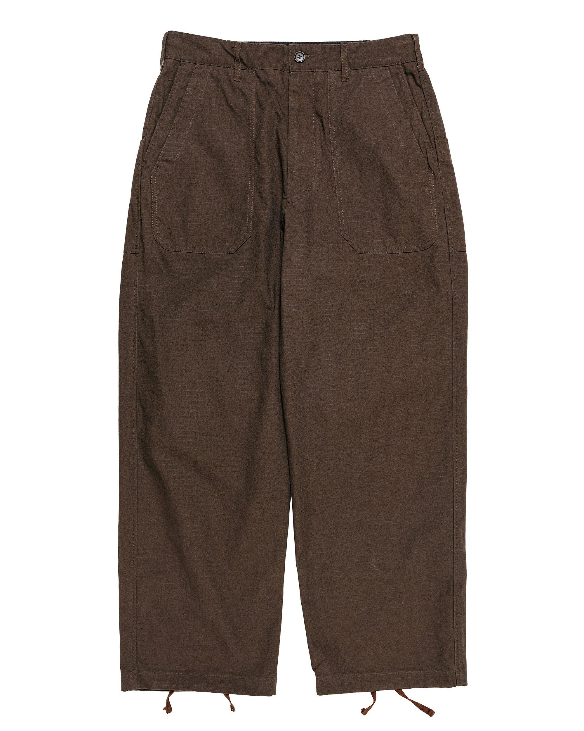 Security Pant DK. Brown Heavyweight Cotton Ripstop
