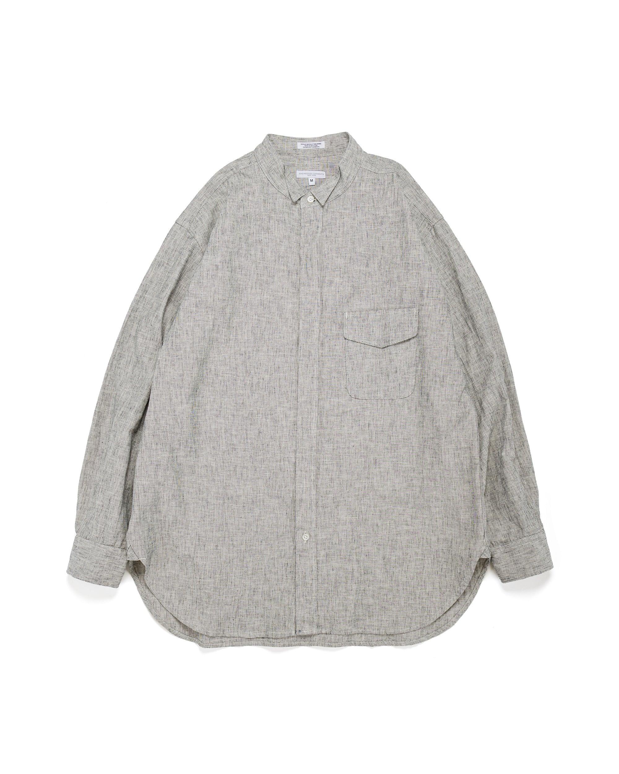 Wing Collar Shirt H.Grey CL Melange