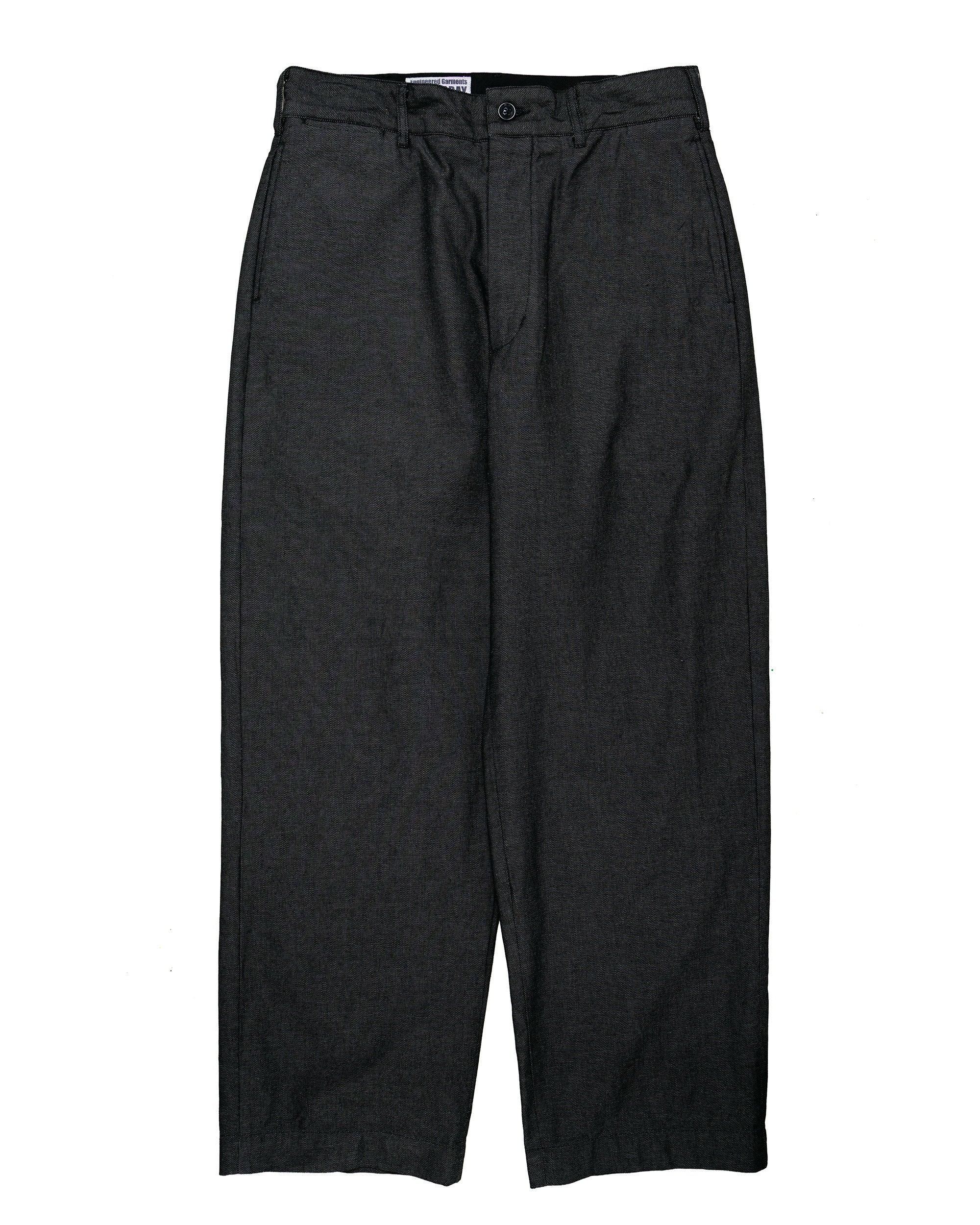 Chino Pant Charcoal Cotton Heavy Oxford
