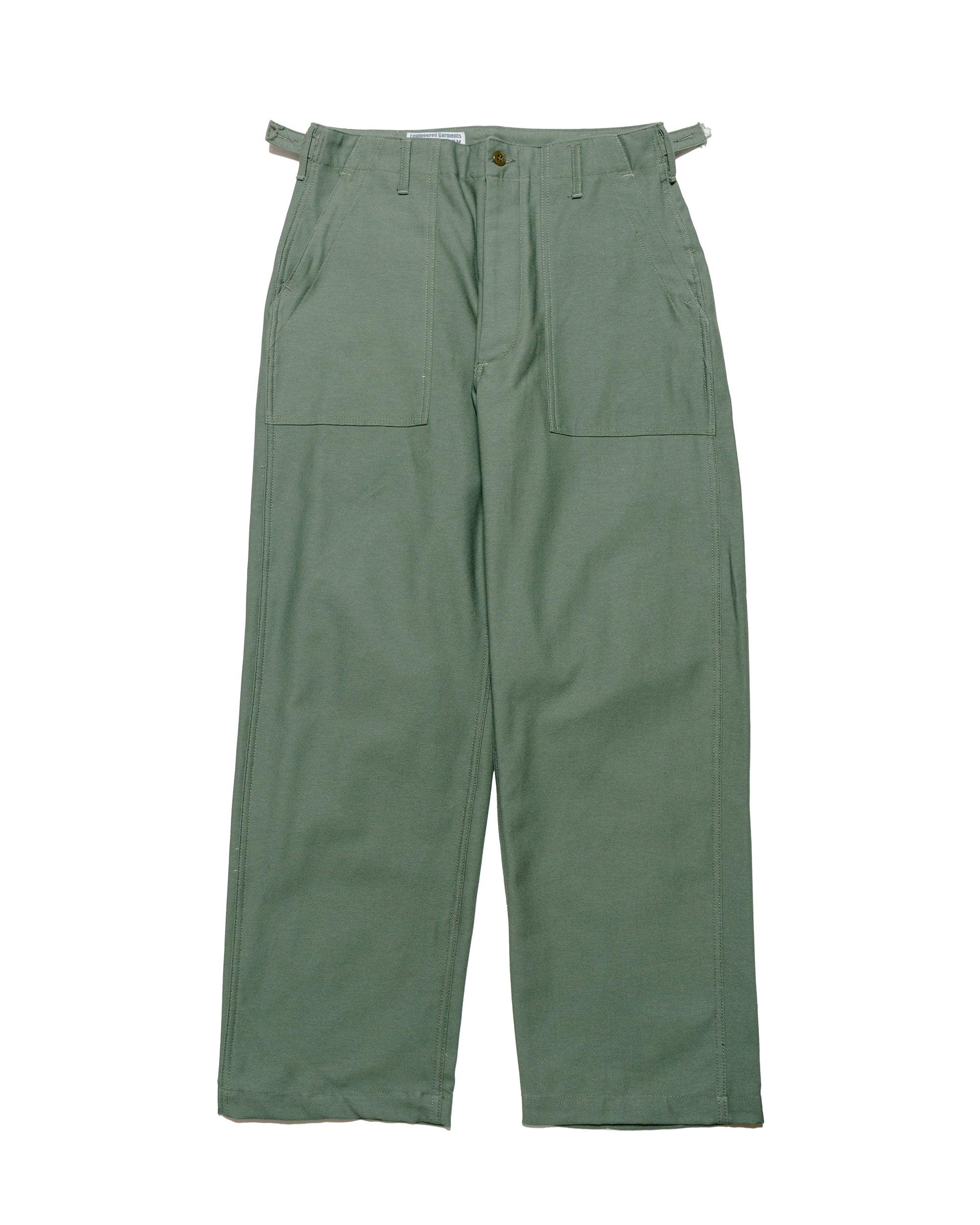 Fatigue Pant Olive Cotton Reverse Sateen