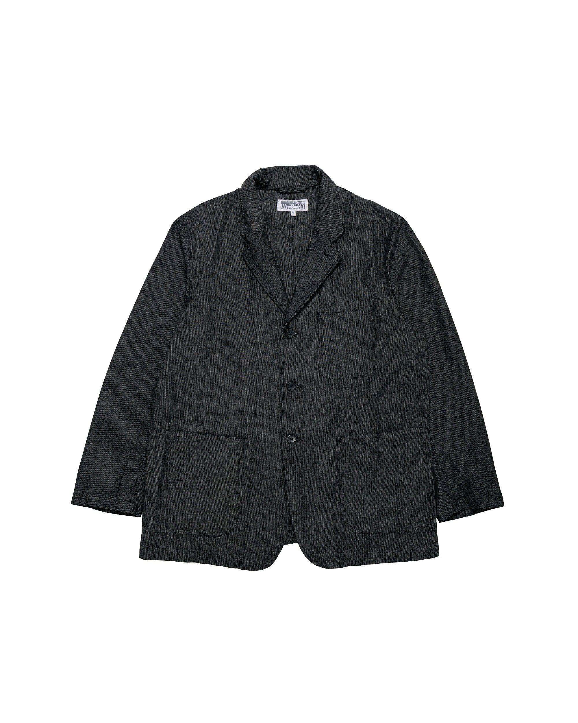 Med Blazer Charcoal Cotton Heavy Oxford