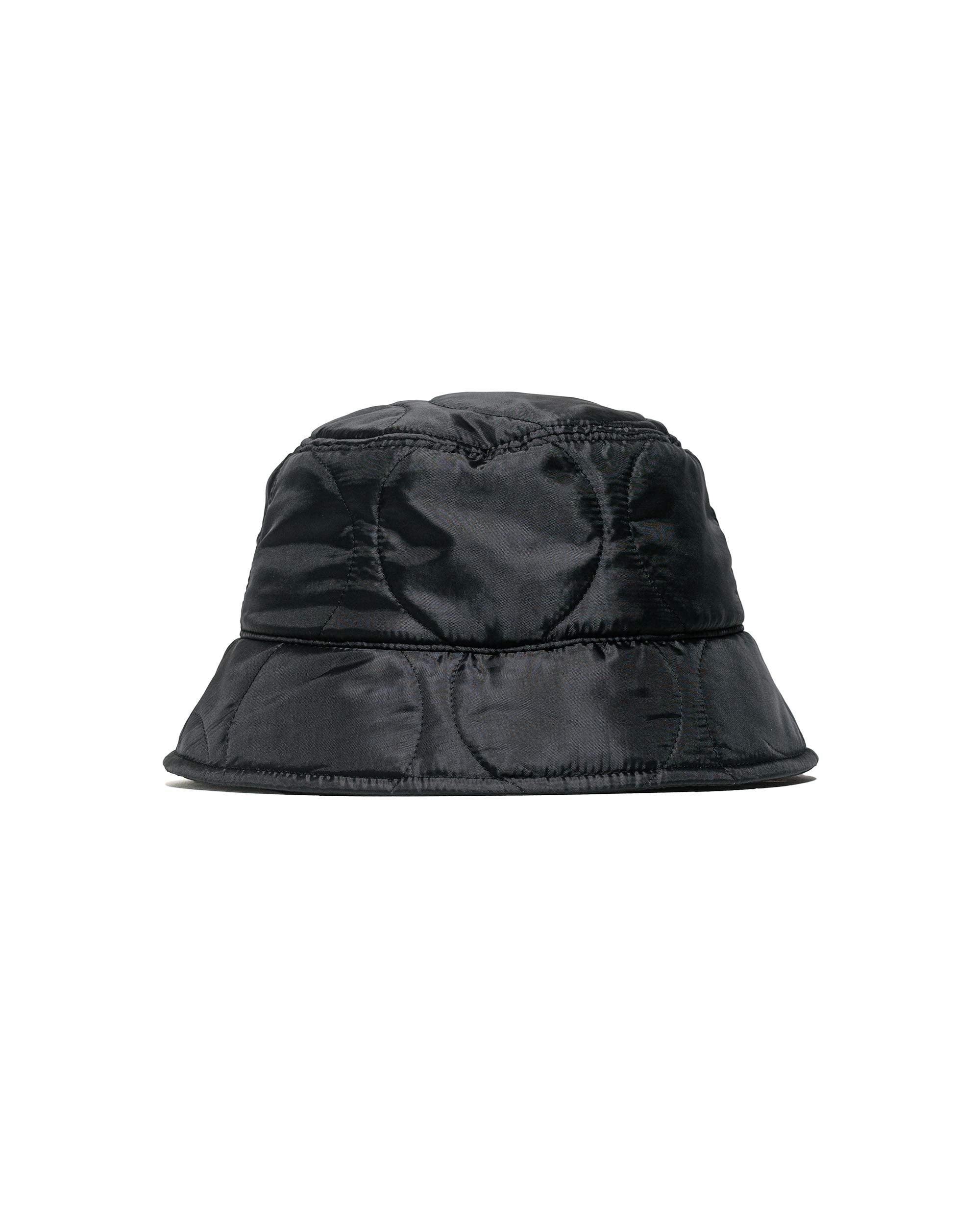 Bucket Hat Quilted Military Liner Black