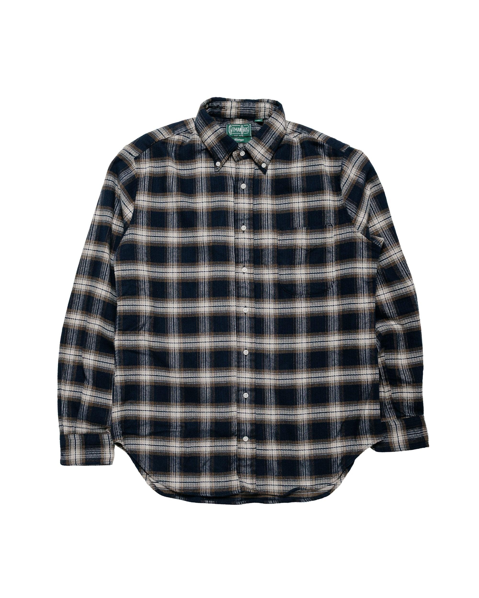 Brown Heavy Pique Flannel Shirt