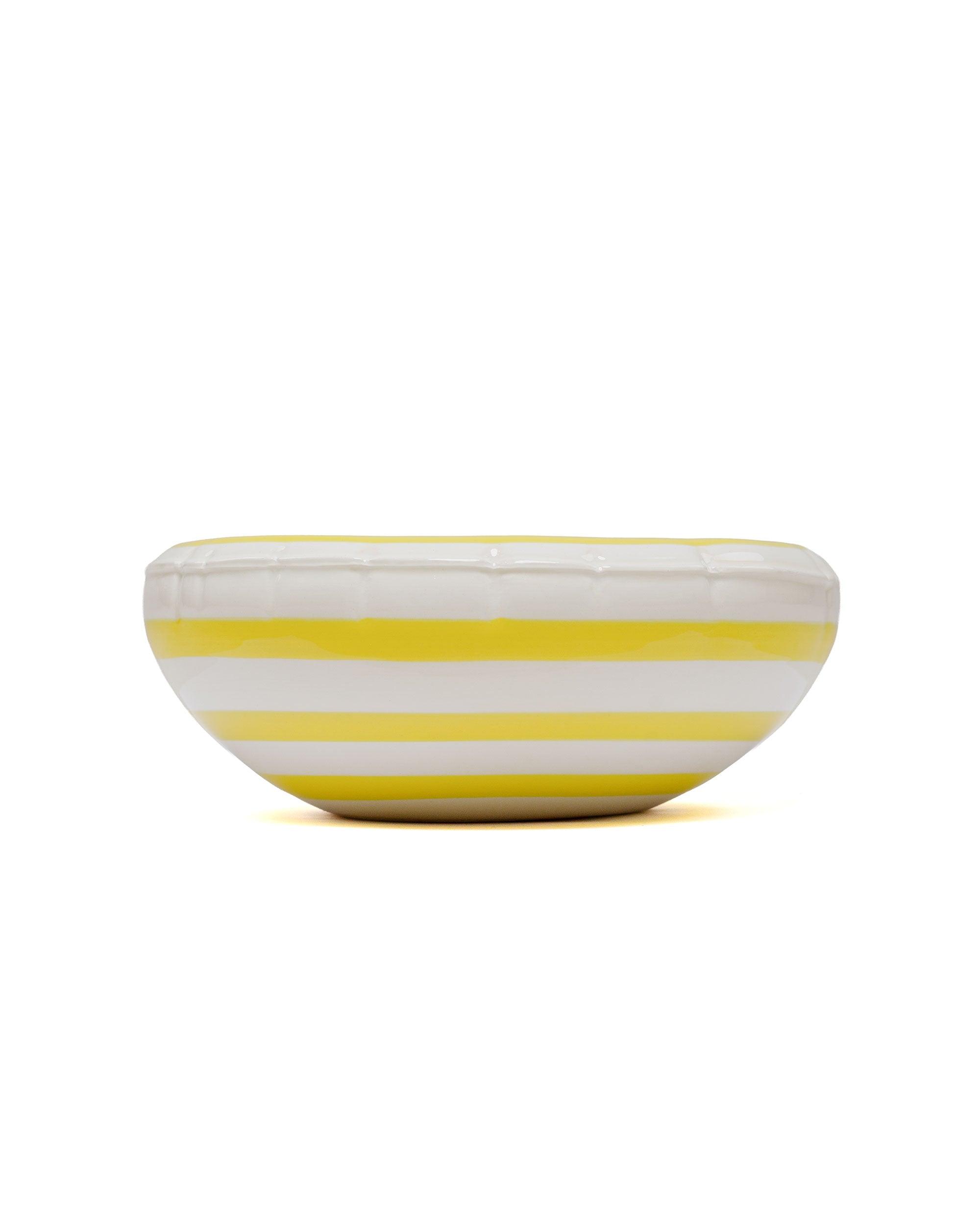 Bowl 'Lisa' Stripes Lemon Gloss