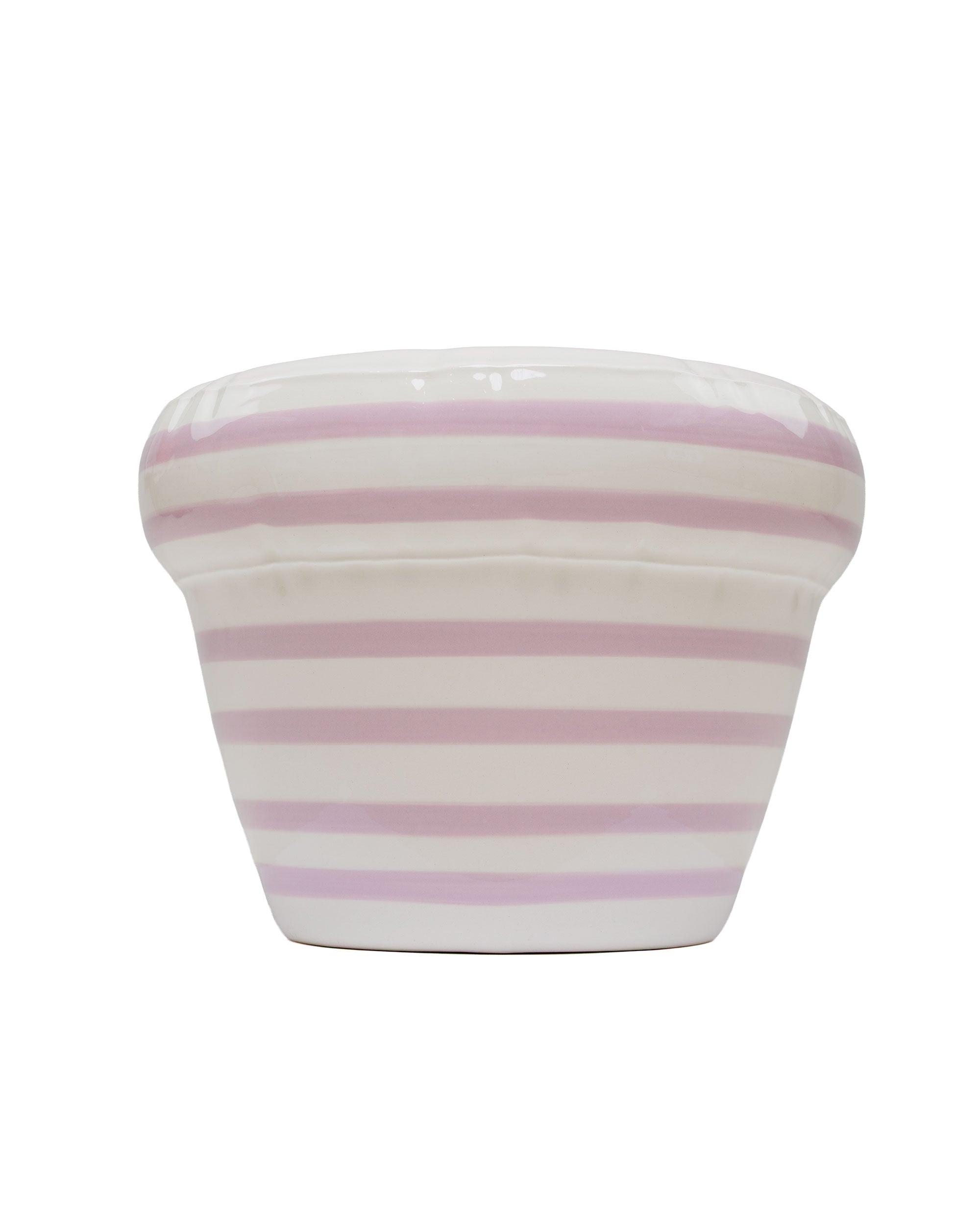 Planter 'Pierre' Stripes Lavender Gloss