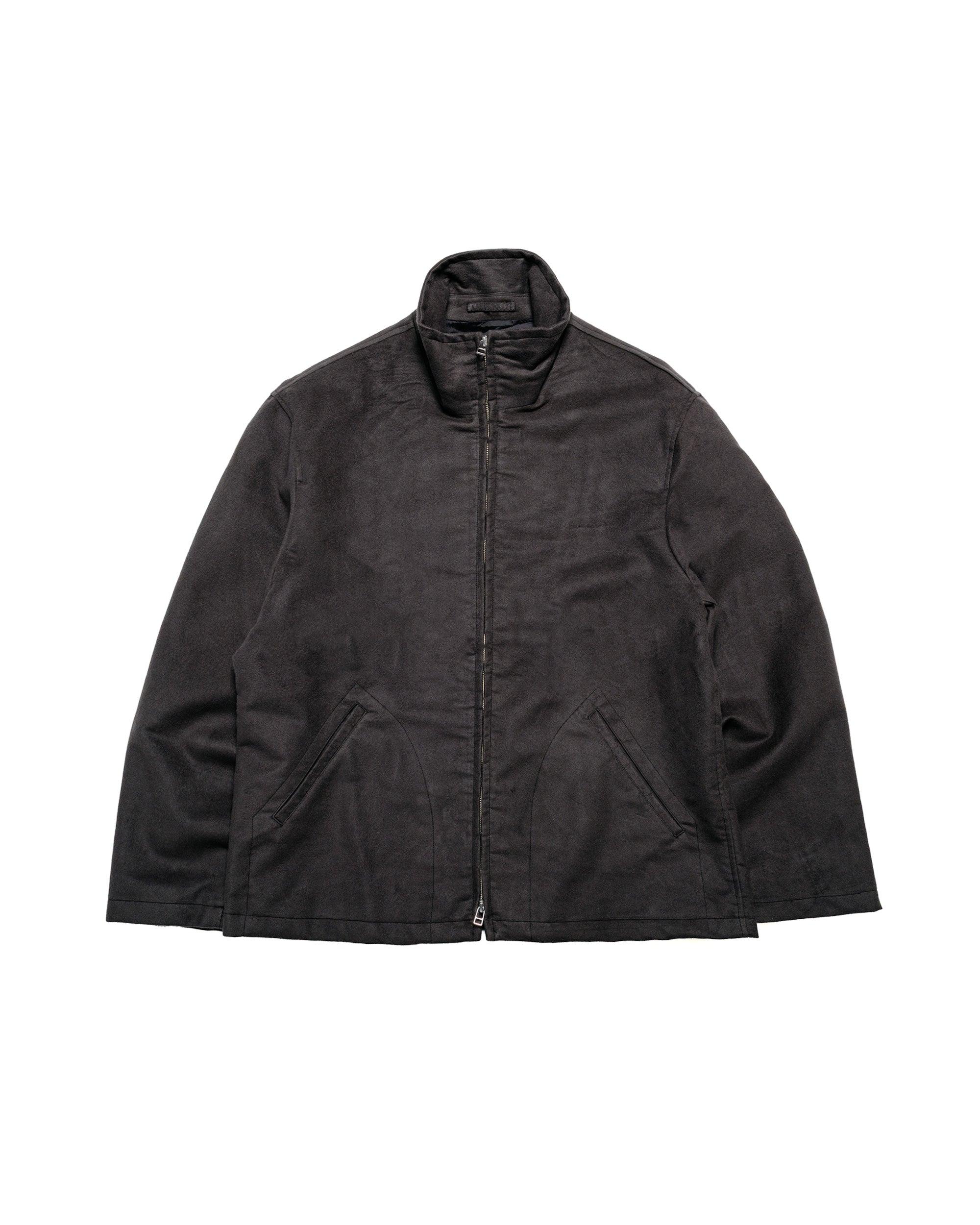Circuit Jacket Charcoal Cotton Silk Moleskin
