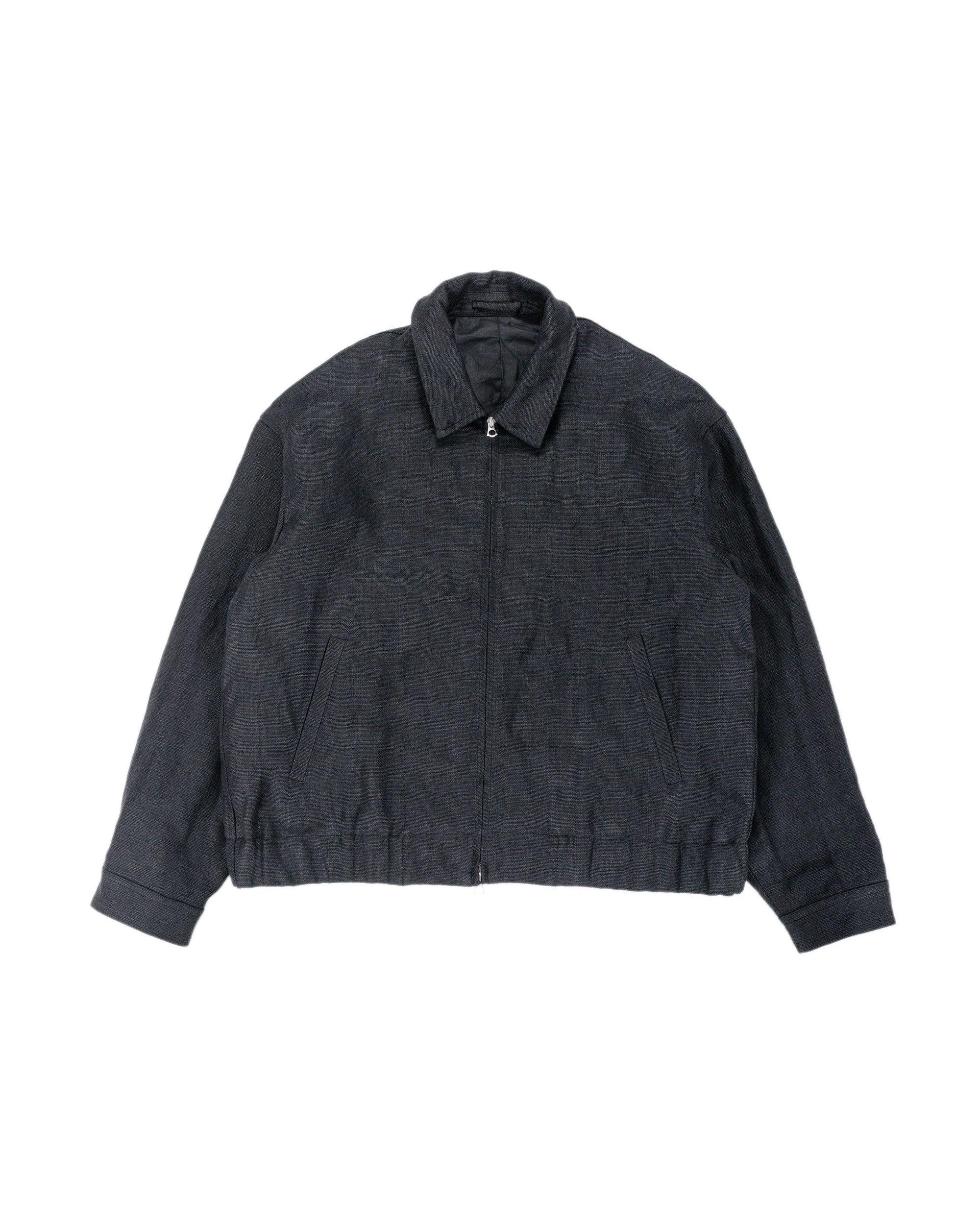 Machine Jacket Black Belgian Linen