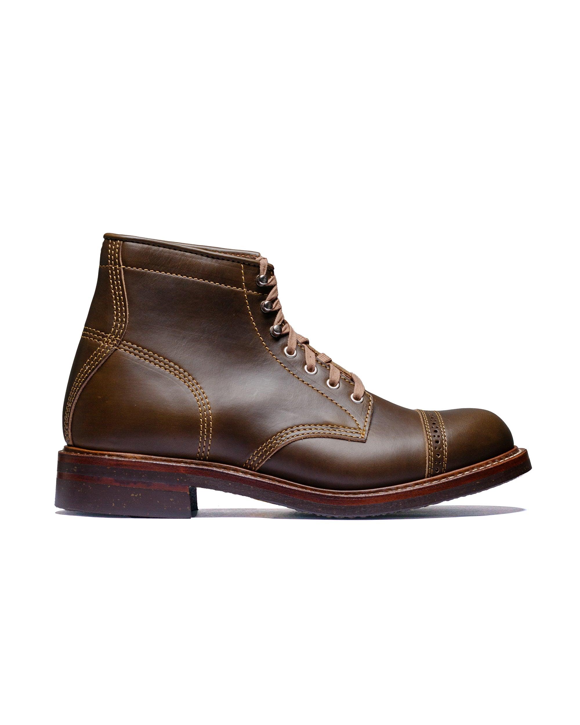 Combat Boots Horween Leather CXL Dark Olive