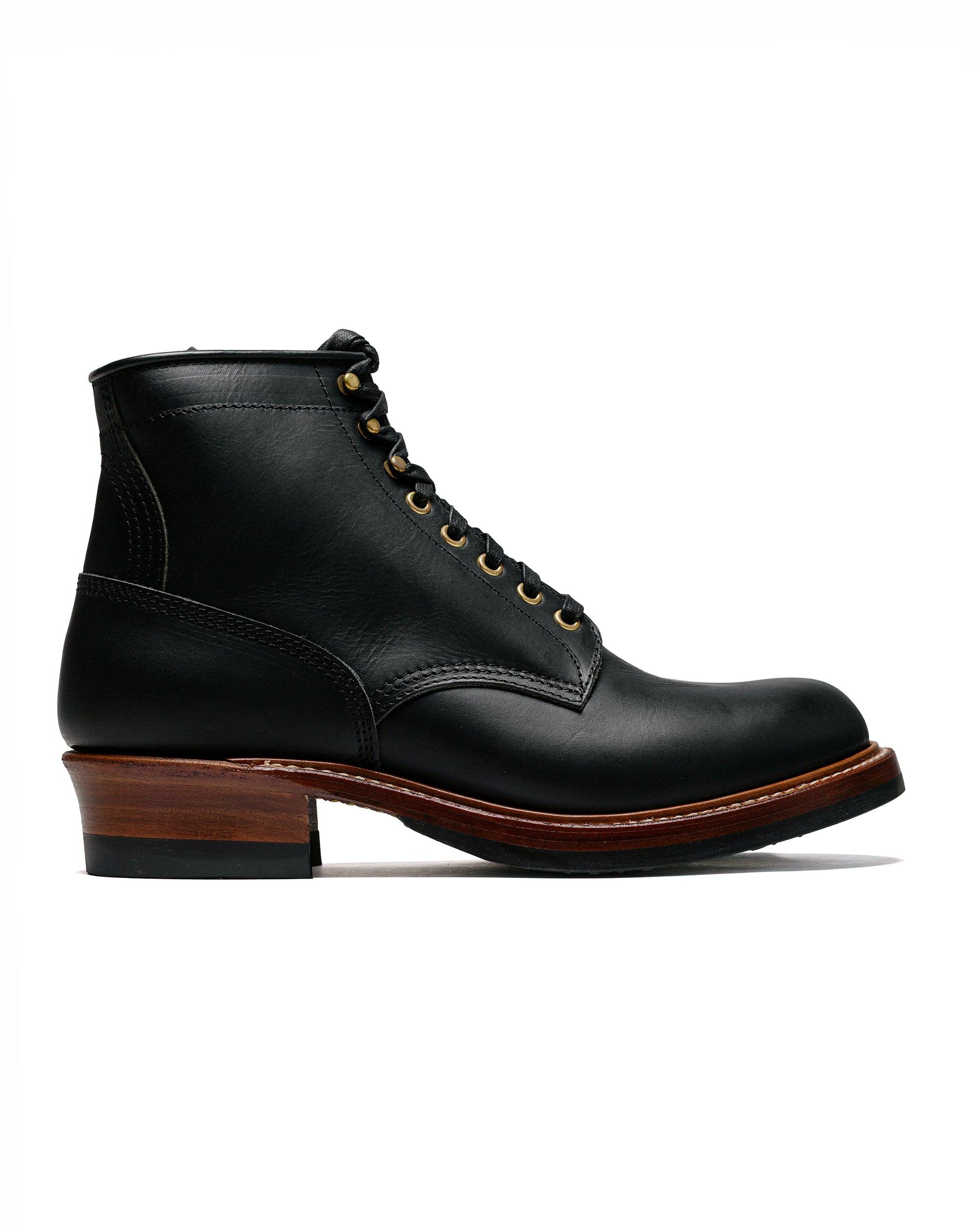 Steel Gang SW Boots Badalassi Carlo Vegetable Tanned Leather Black